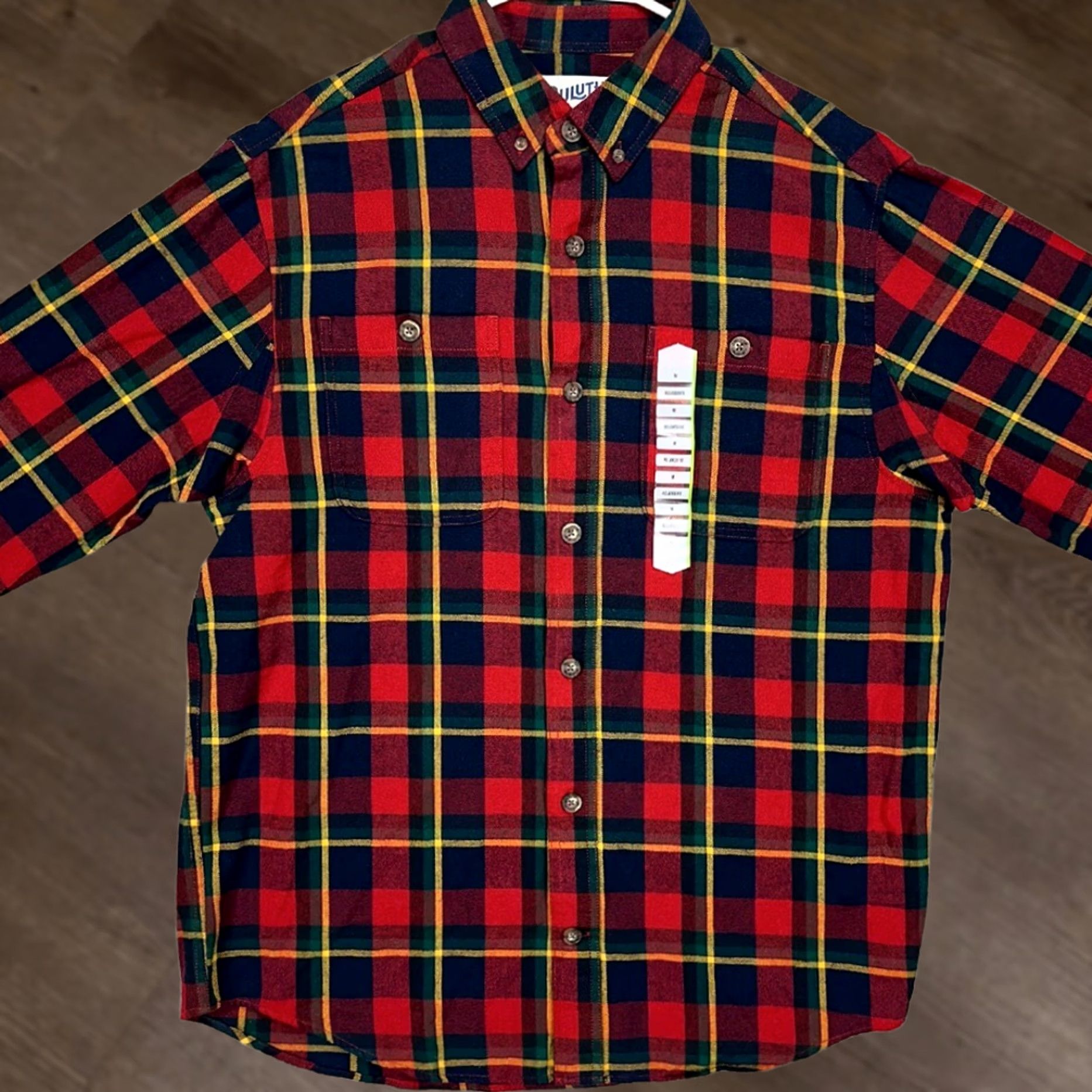 Duluth Trading Company Duluth Trading Co. Flannel Shirt Mens M Red Yellow Plaid Relaxed Pocket Button-Up NWT Size US M / EU 48-50 / 2 - 1 Thumbnail