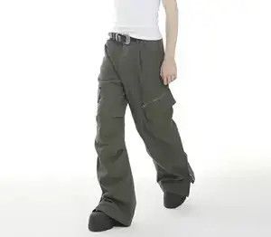 Japanese Brand multi pocket function distressed utility cargo flare pants Size US 34 / EU 50 - 1 Thumbnail