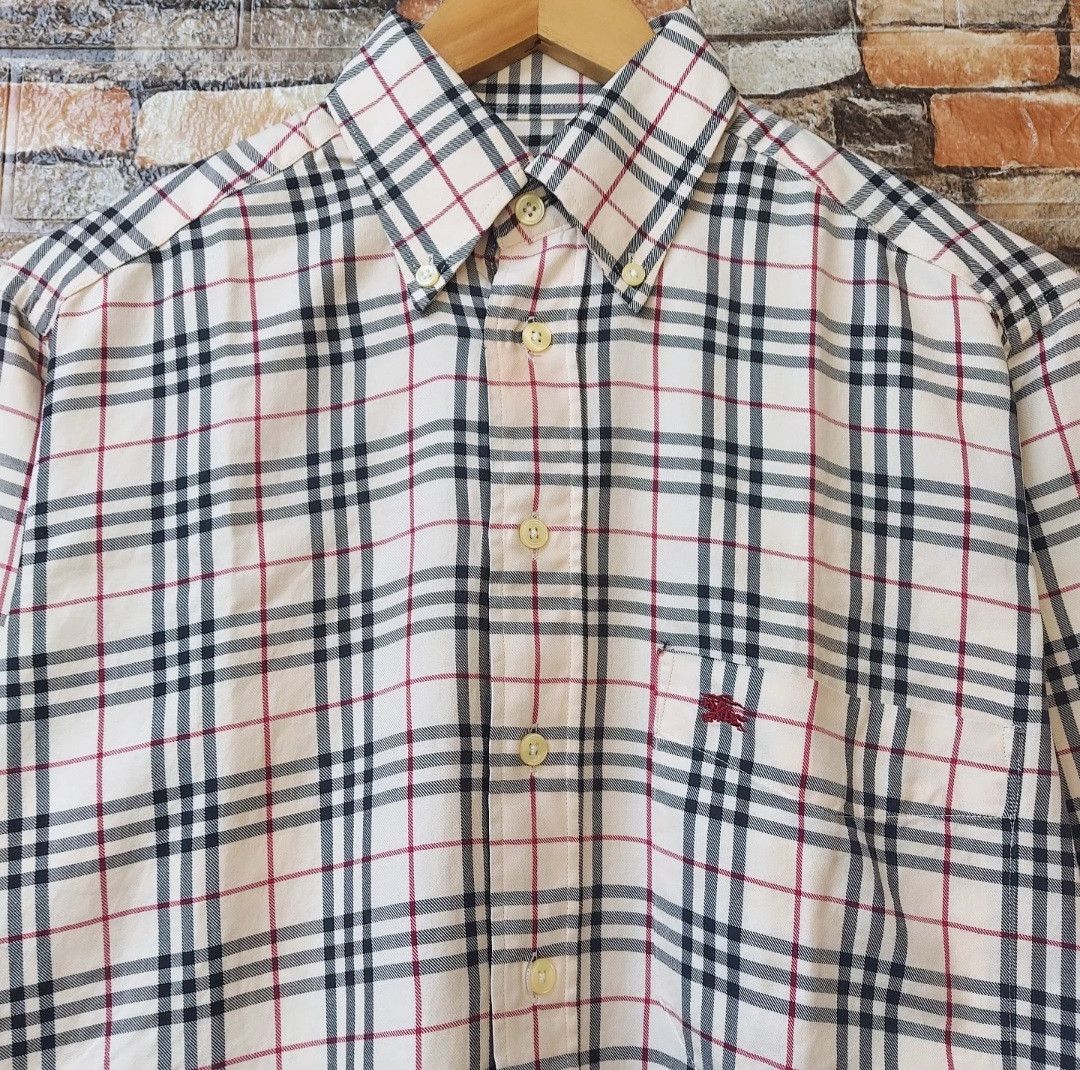 Burberry BURBERRY Nova Check Long Sleeve Button Shirt Size US M / EU 48-50 / 2 - 2 Thumbnail