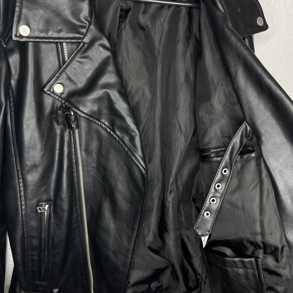 Zara Zara Ramones Leather Jacket Biker Moto Motorcycle Style Y2K Size US L / EU 52-54 / 3 - 6 Thumbnail