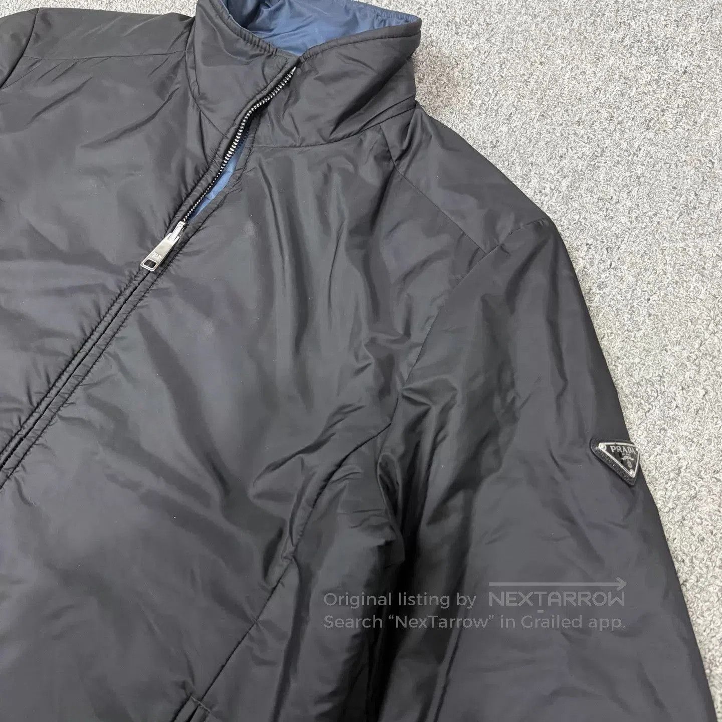 Prada Black Lightweight Zip-Up Jacket. Size US L / EU 52-54 / 3 - 3 Thumbnail