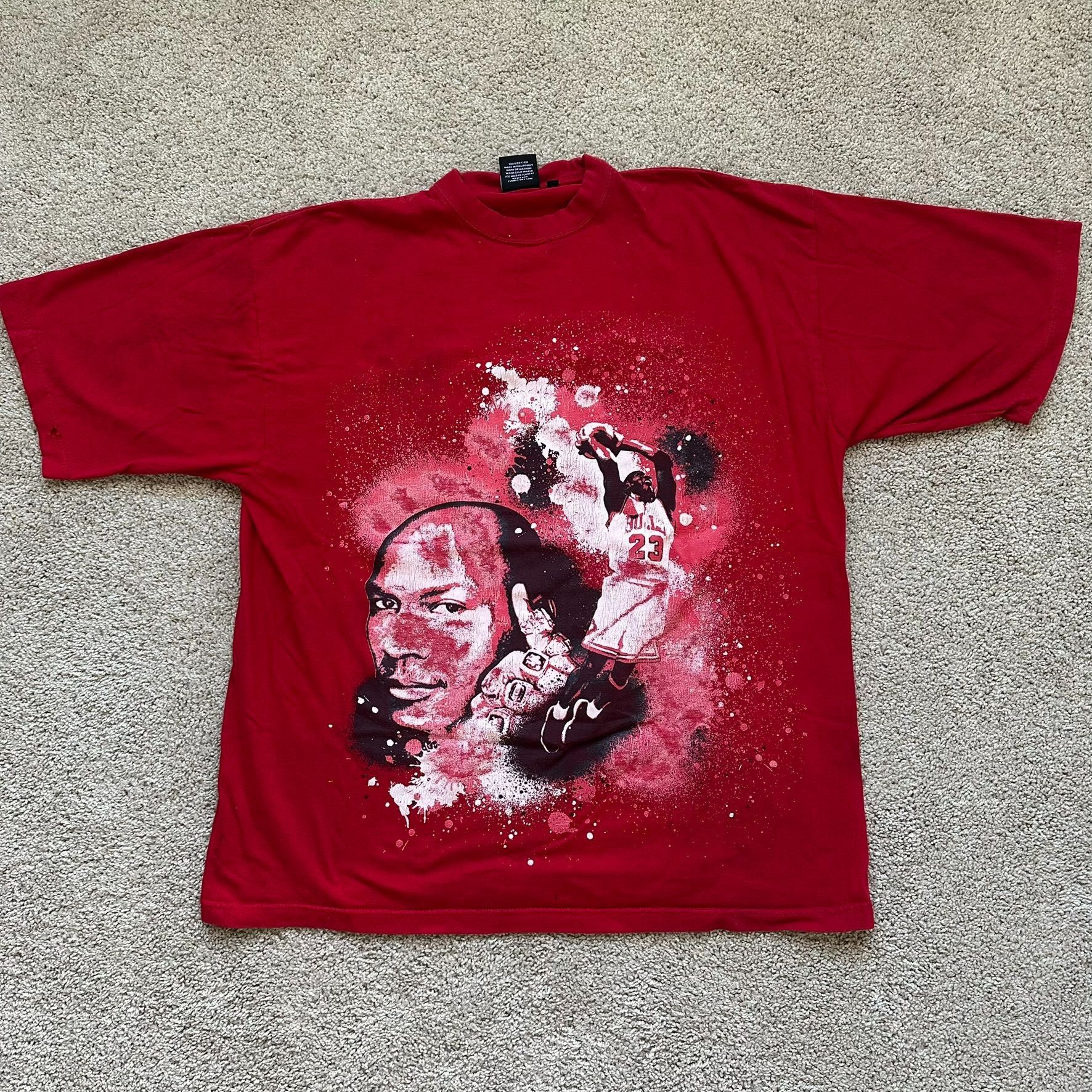 Vintage Vintage Y2K Michael Jordan Chicago Bulls T-Shirt 23 NBA Bask Size US XXL / EU 58 / 5 - 3 Thumbnail