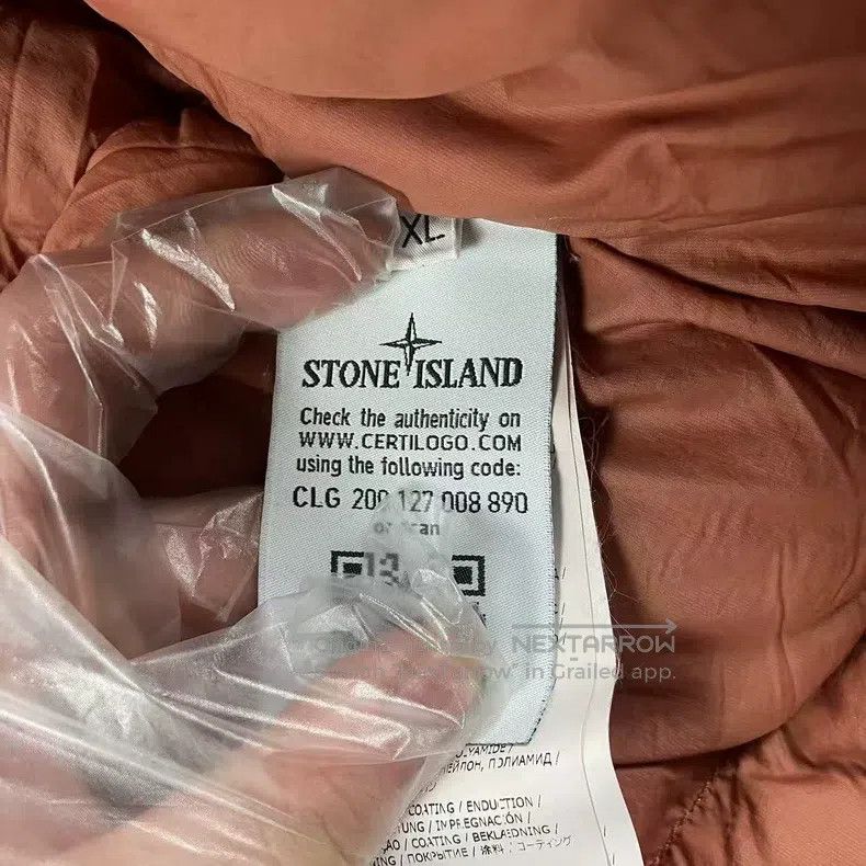 Stone Island Stone Island Brick Red Metallic Nylon Puffer Jacket Size US XL / EU 56 / 4 - 5 Thumbnail