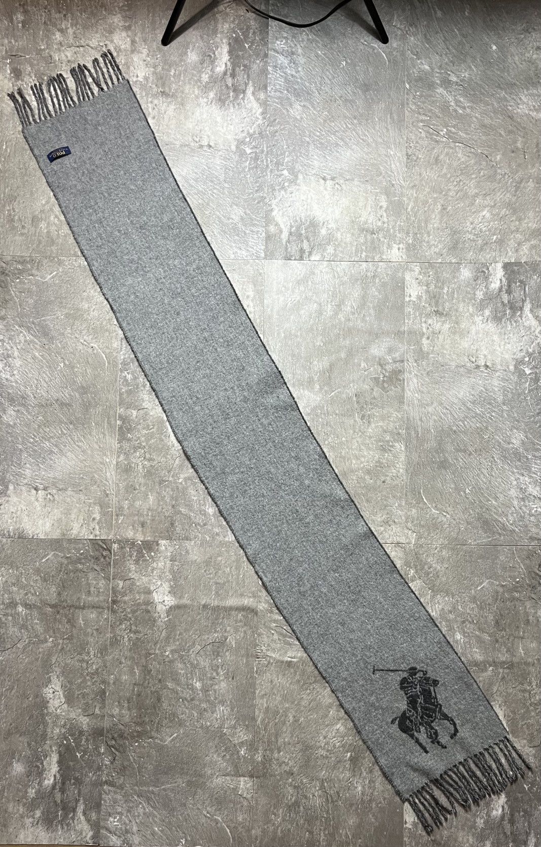 Polo Ralph Lauren Vintage Polo Ralph Lauren Big Pony Scarf Wool Cashmere Size ONE SIZE - 7 Thumbnail