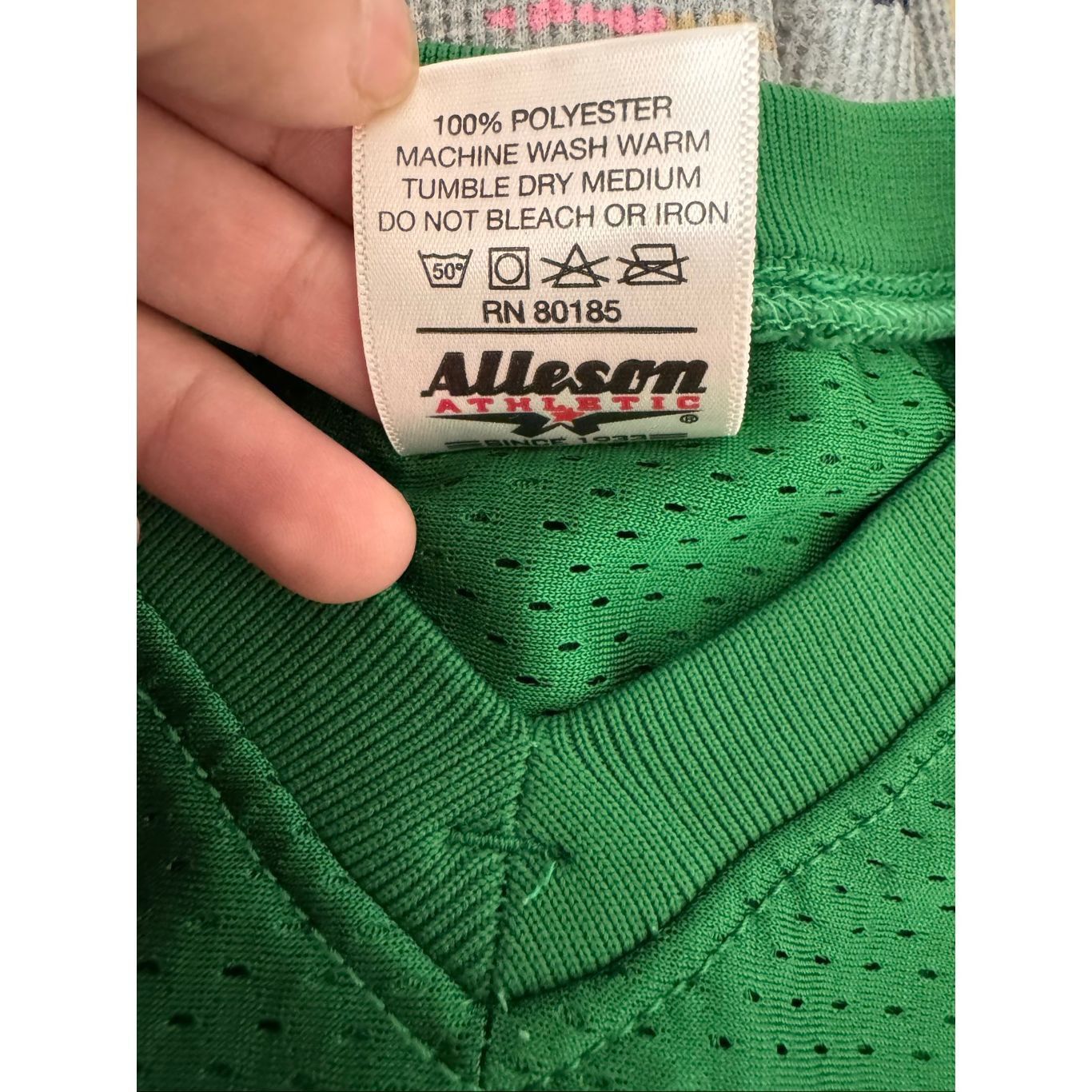 Other Alleson Athletic Green Mesh Football Jersey | Youth L/XL Fits Women’s Small Size S / US 4 / IT 40 - 5 Thumbnail