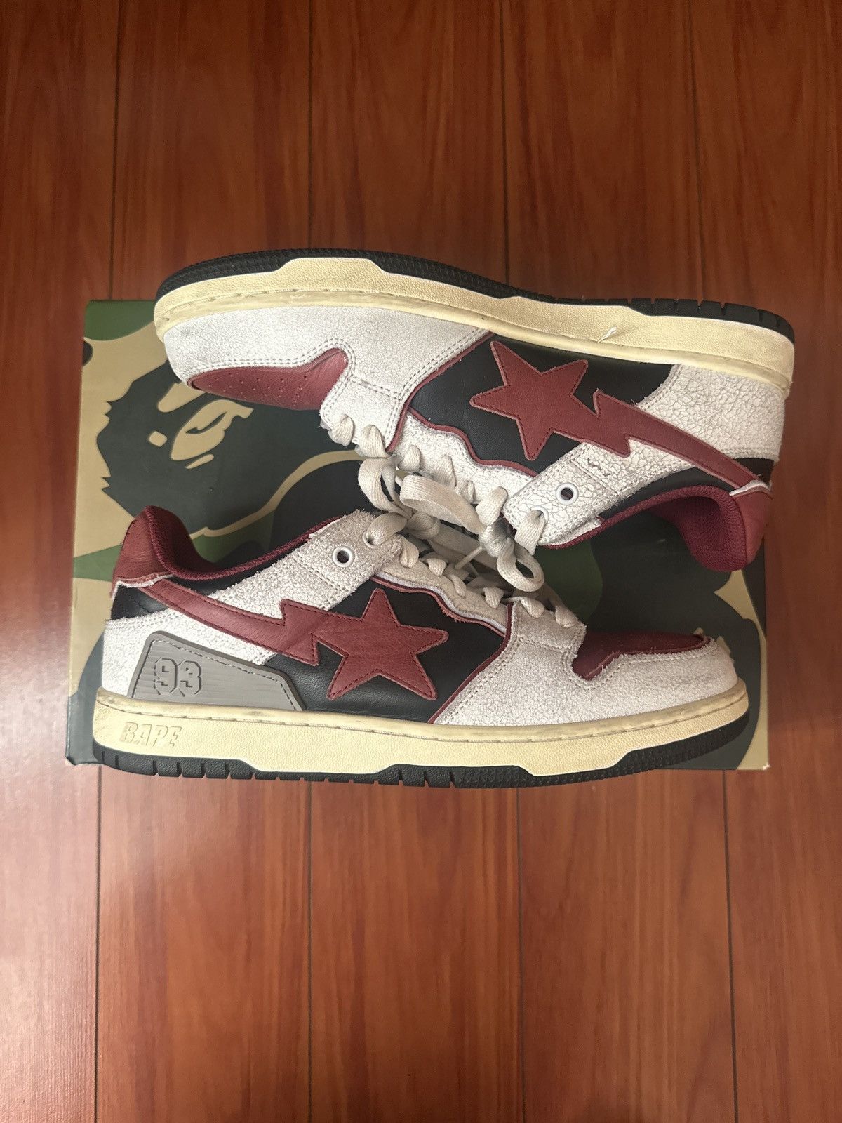 Bape Sk8 sta #4 red sneaker Size US 7.5 / EU 40-41 - 2 Thumbnail