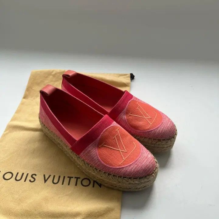 Louis Vuitton Louis Vuitton Pink Canvas Fisherman Shoes -2508 Size US 5 / EU 37 - 8 Thumbnail