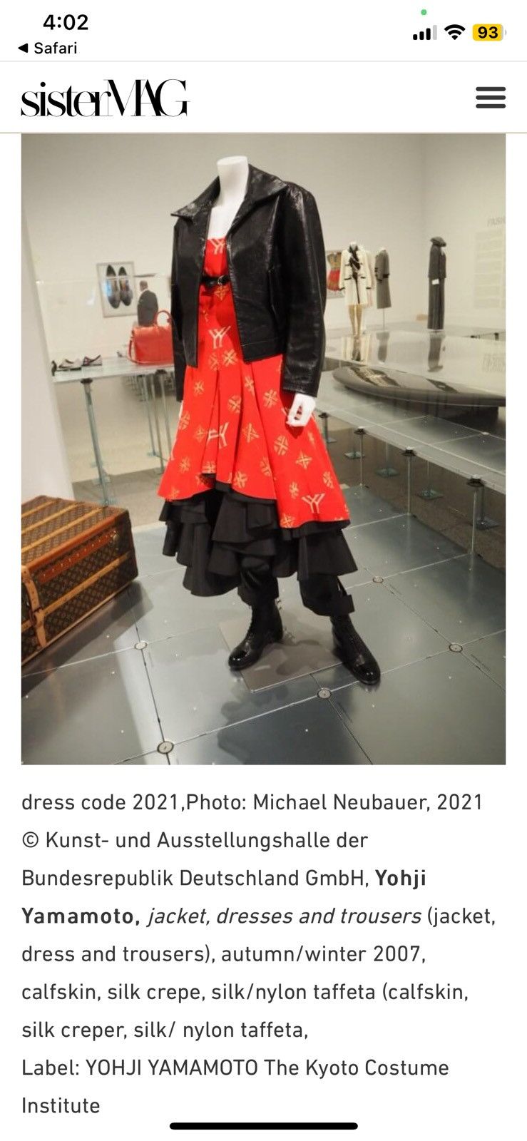 Yohji Yamamoto AW 2007- Yohji Yamamoto- Museum/Exhibit Piece Leather Jacket Size S / US 4 / IT 40 - 4 Thumbnail
