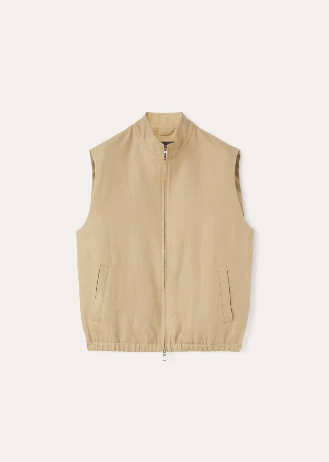 Loro Piana o1srvl11e0325 FAO0842 Vest in Beige Size US S / EU 44-46 / 1 - 1 Thumbnail