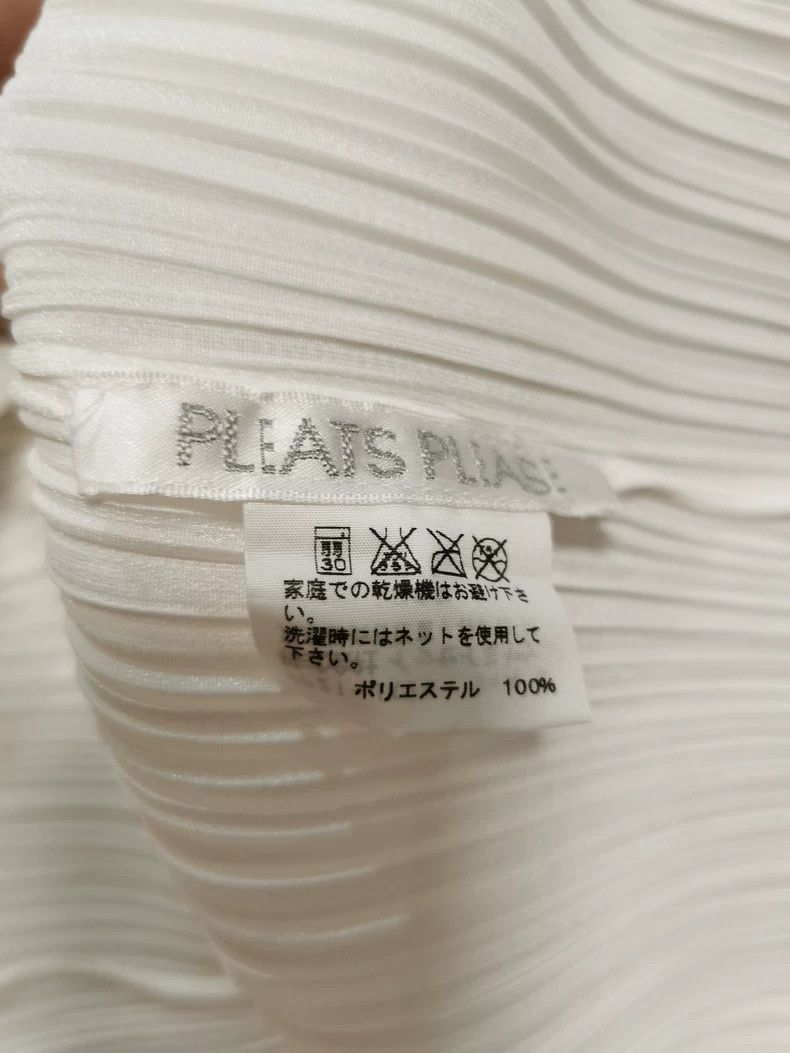 Issey Miyake Issey Miyake size:3 Colorful collar, white short-sleeved s Size S / US 4 / IT 40 - 3 Thumbnail