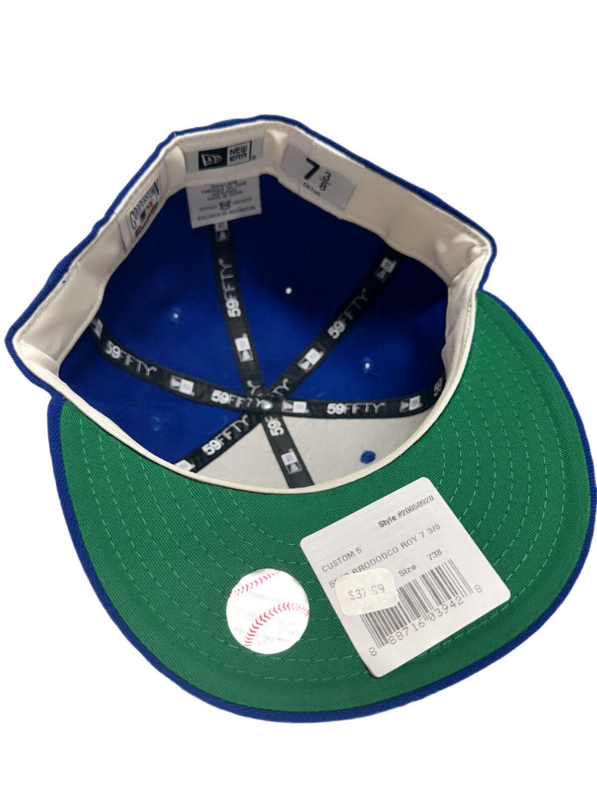 New Era New Era Brooklyn Dodgers Royal Blue 59FIFTY 7 3/8 Size ONE SIZE - 6 Thumbnail