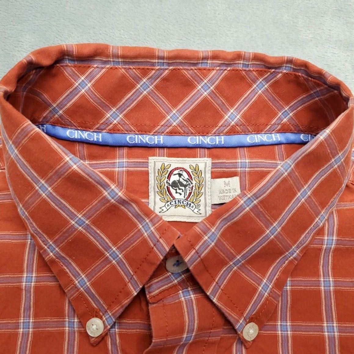 Vintage Cinch Shirt Mens M Red Plaid Long Sleeve Button Western Cowboy Ranch Rodeo Casual Clothing Size US M / EU 48-50 / 2 - 5 Thumbnail