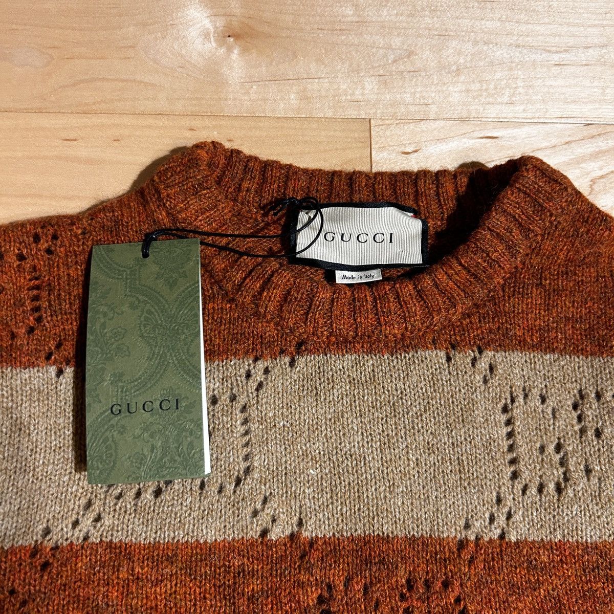 Gucci Gucci GG Pattern knit Pullover Sweater Size US XXL / EU 58 / 5 - 3 Thumbnail