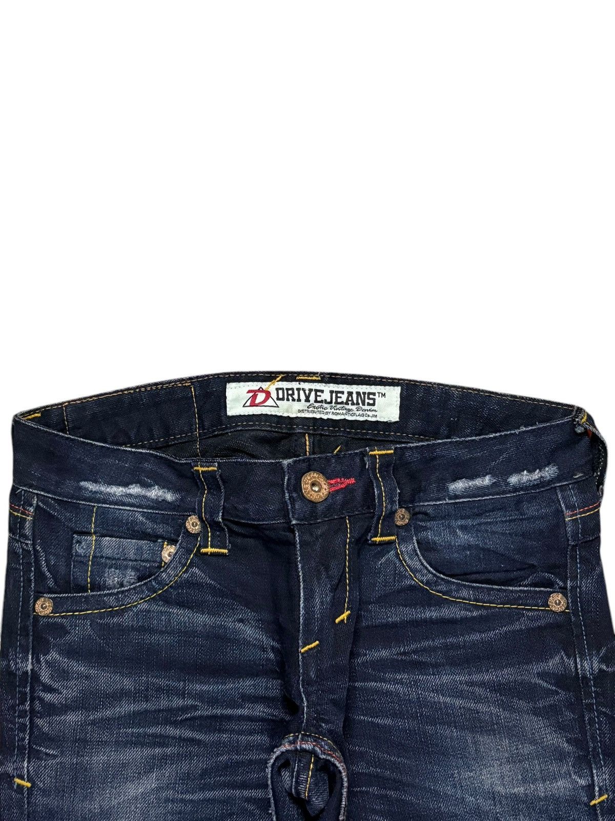 Japanese Brand Vintage Japanese Brand Mud Wash Distressed Flare Jeans Size 29" - 4 Thumbnail