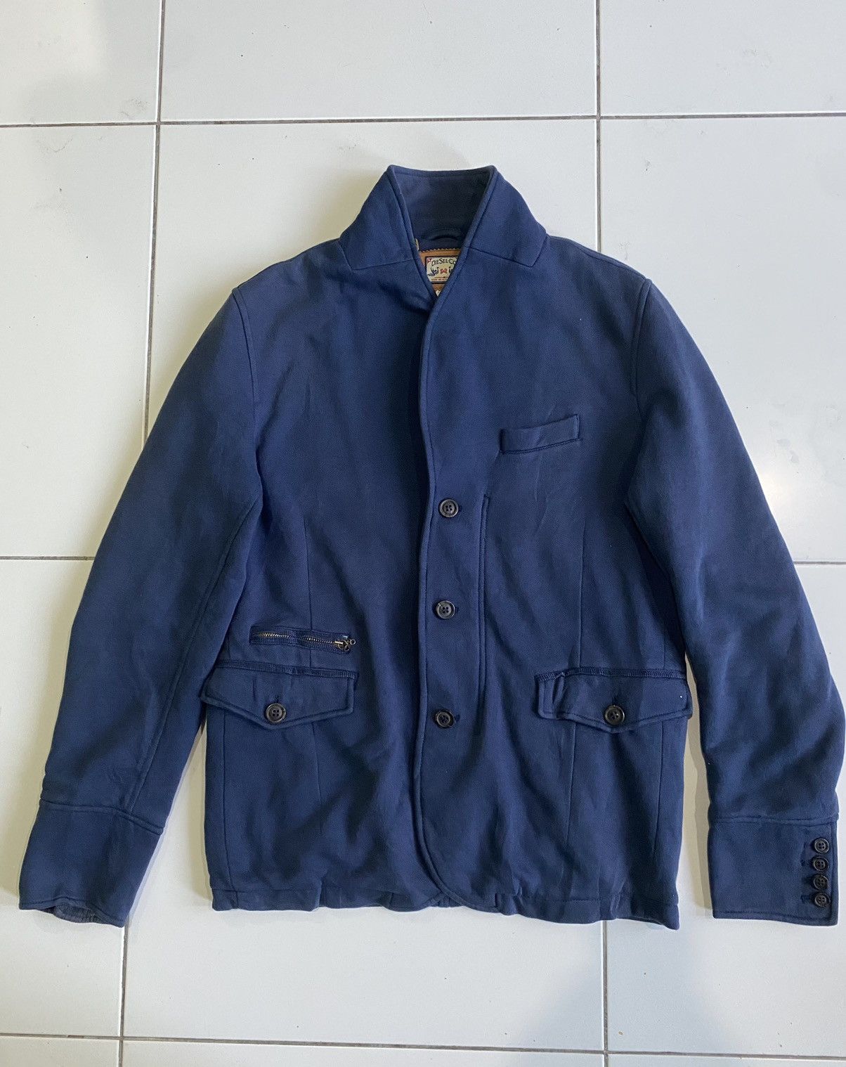 Diesel Vintage Diesel.co. Pullover Styles Cardigan Blue Jackets Size US L / EU 52-54 / 3 - 1 Thumbnail