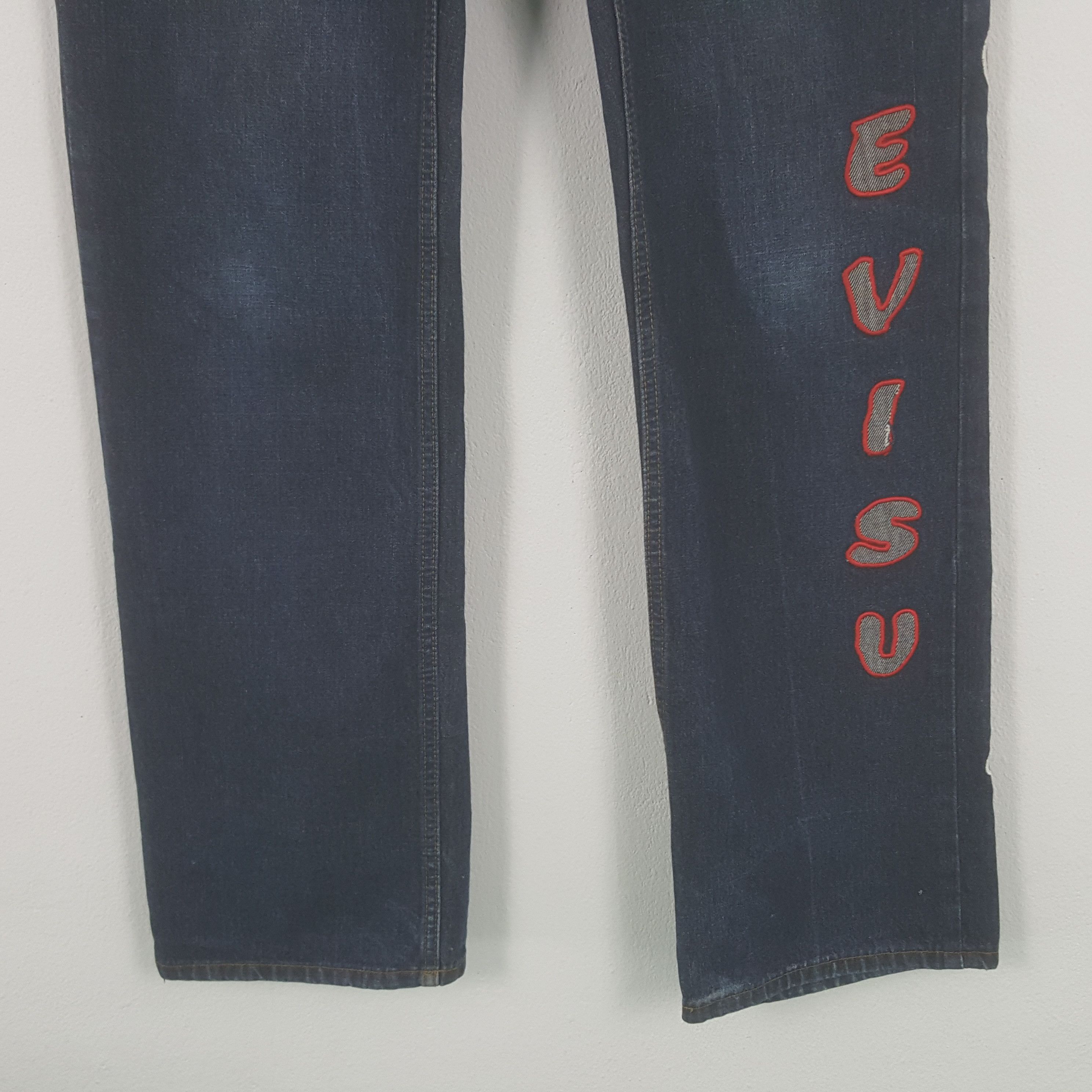 If Six Was Nine × Japanese Brand × Vintage Vintage Evisu Japanese Brand Daicock Custom Art Denim Jeans Size US 34 / EU 50 - 6 Thumbnail