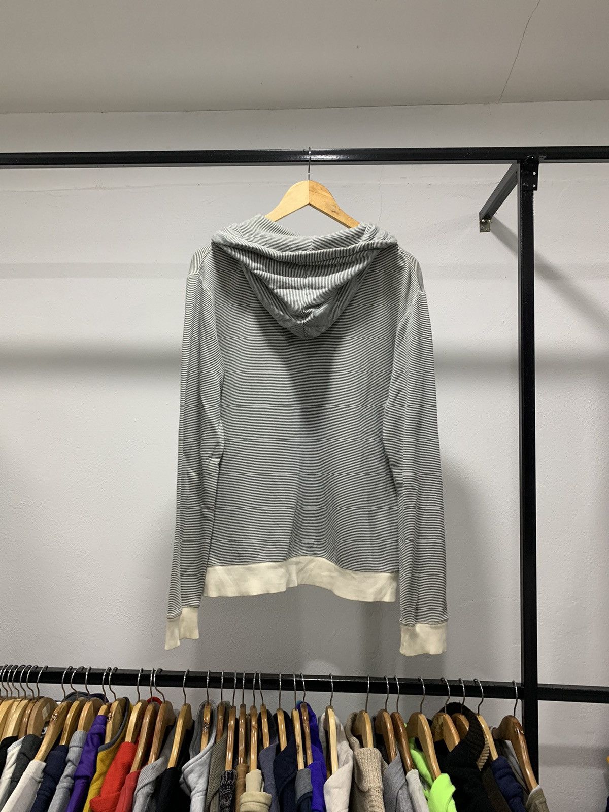 Beams Plus × Japanese Brand Beams Stripes Hooded Sweater 90s Size US M / EU 48-50 / 2 - 8 Thumbnail