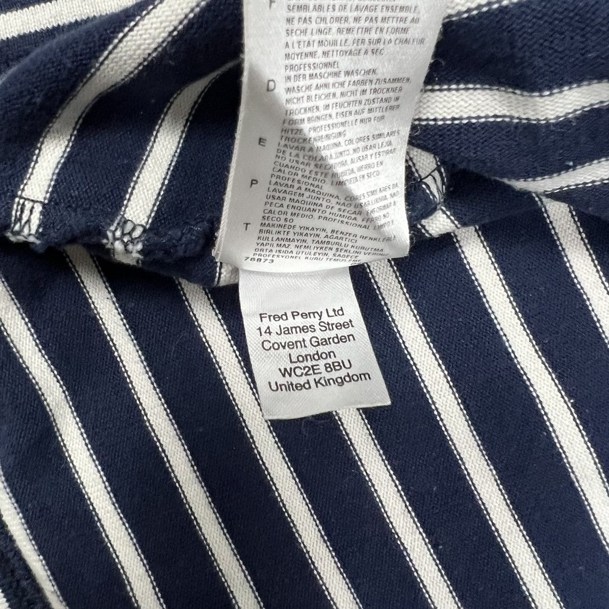 Fred Perry Fred Perry Striped Long Sleeve Tee Navy/White Men’s Size M Size US M / EU 48-50 / 2 - 3 Thumbnail