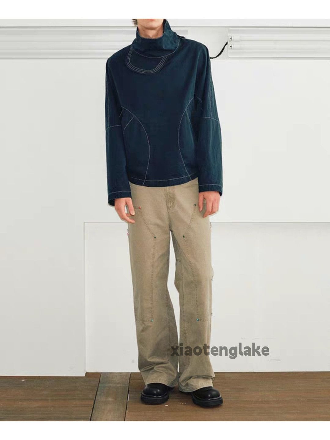 Designer × Japanese Brand × Vintage washed faded cleanfit yuppie carpenter baggy pants Size US 26 / EU 42 - 1 Thumbnail