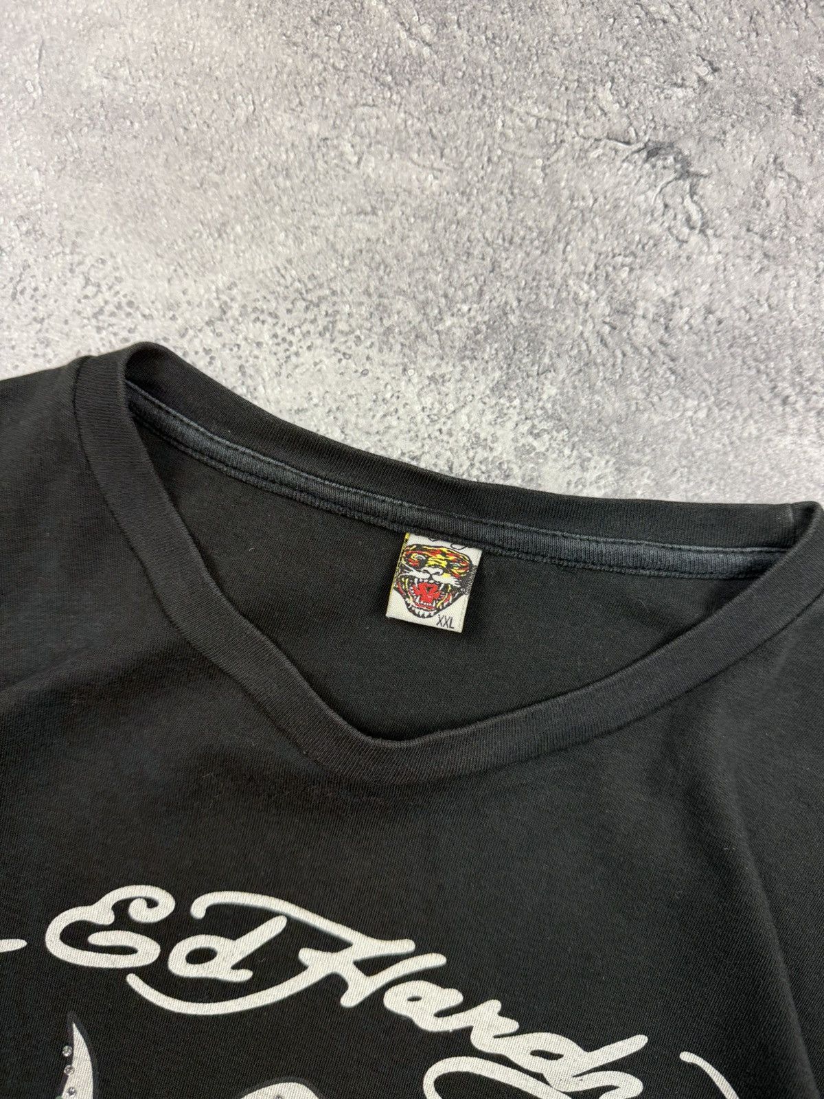 Ed Hardy Vintage Y2K Ed Hardy By Christian Audigier T-Shirt Cross Tee Size US XL / EU 56 / 4 - 10 Thumbnail