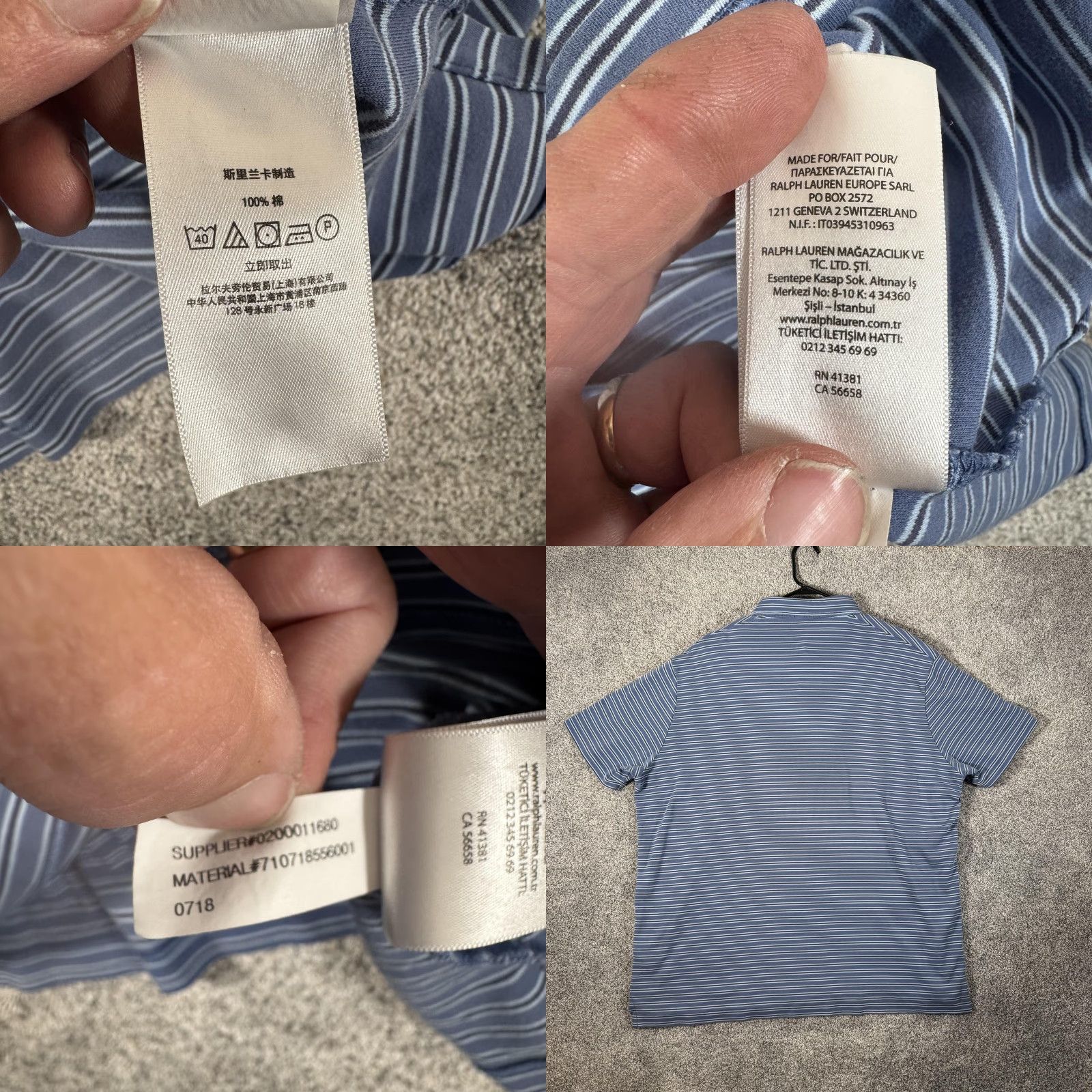 Polo Ralph Lauren VINTAGE Polo Ralph Lauren Polo Shirt 2XL Preppy Golf Quiet Luxury Country Club Old Money Mens Short Sleeve Striped Blue 100% Cotton Polo Size US XXL / EU 58 / 5 - 9 Thumbnail