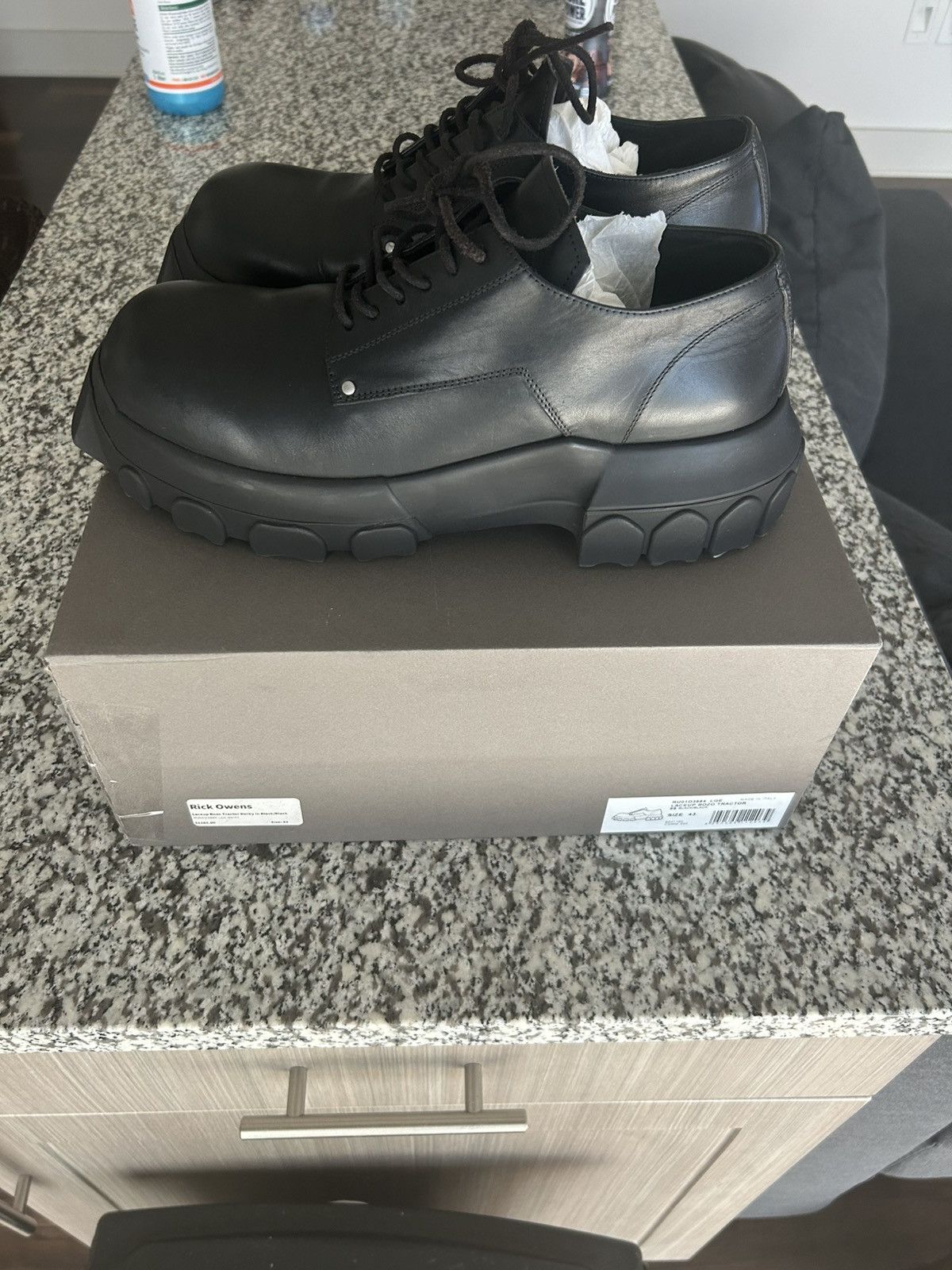 Rick Owens RICK OWENS LACEUP BOZO TRACTOR DERBY Size US 10 / EU 43 - 1 Thumbnail