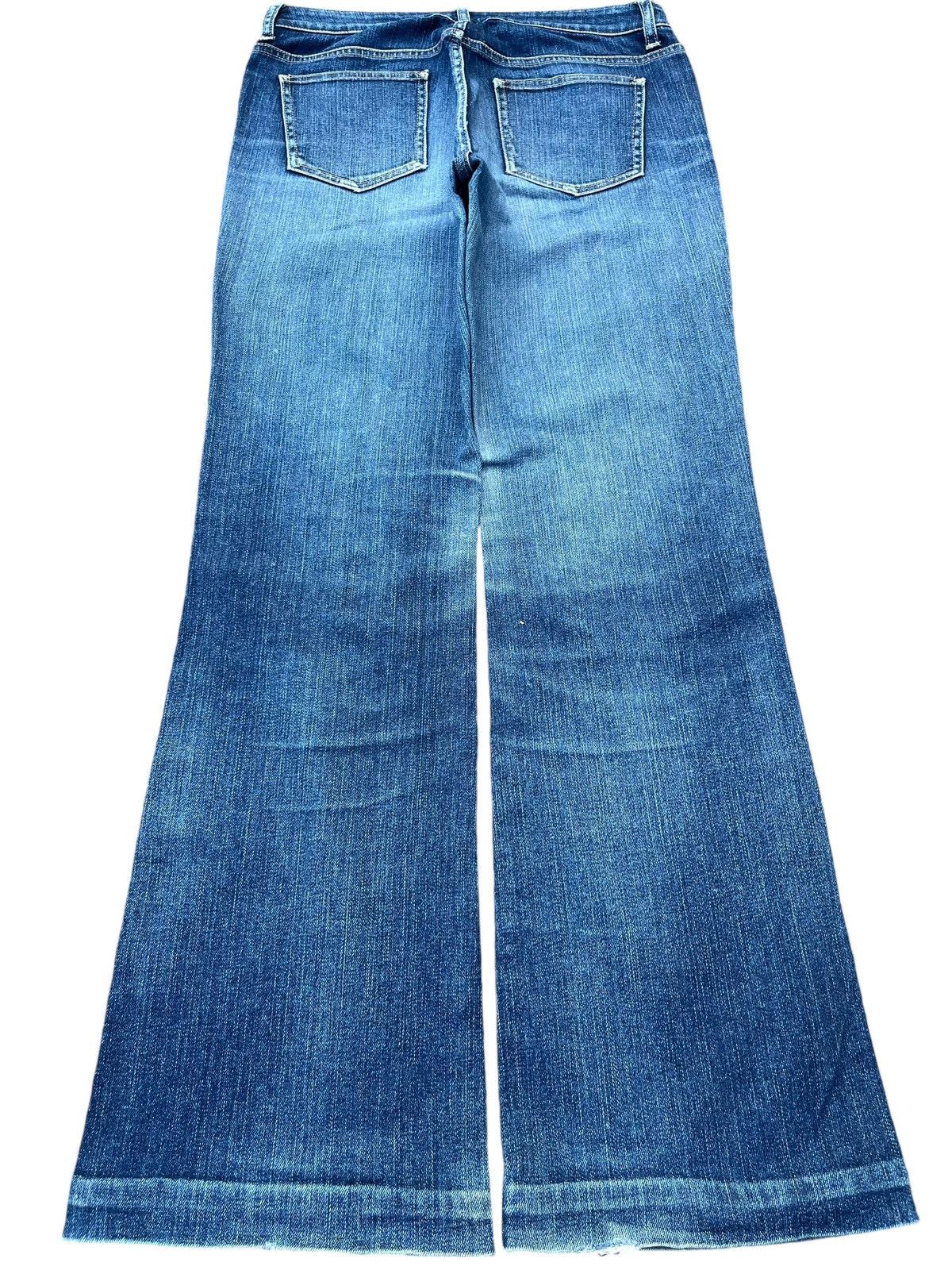 Japanese Brand × Jun Takahashi × Uniqlo Vintage Y2K Japanese Brand Blue Faded Washed Flare Jeans Size US 30 / EU 46 - 2 Thumbnail