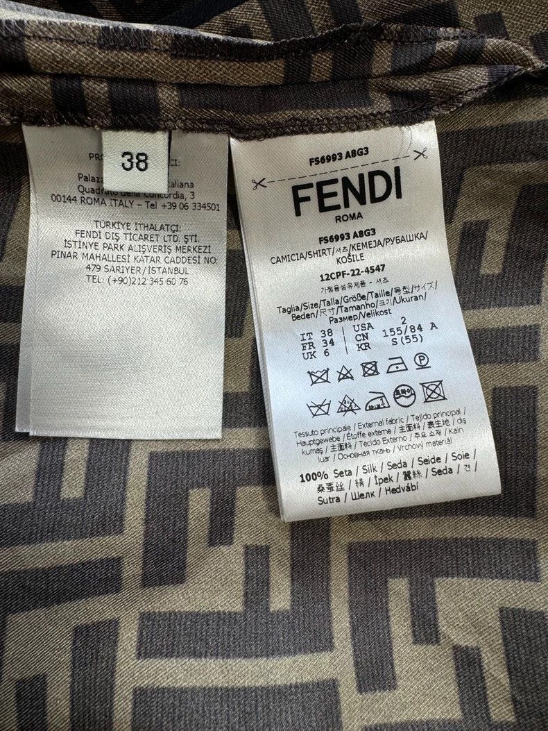 Fendi Fendi Silk Printed Sleep Shirt Size US M / EU 48-50 / 2 - 5 Thumbnail