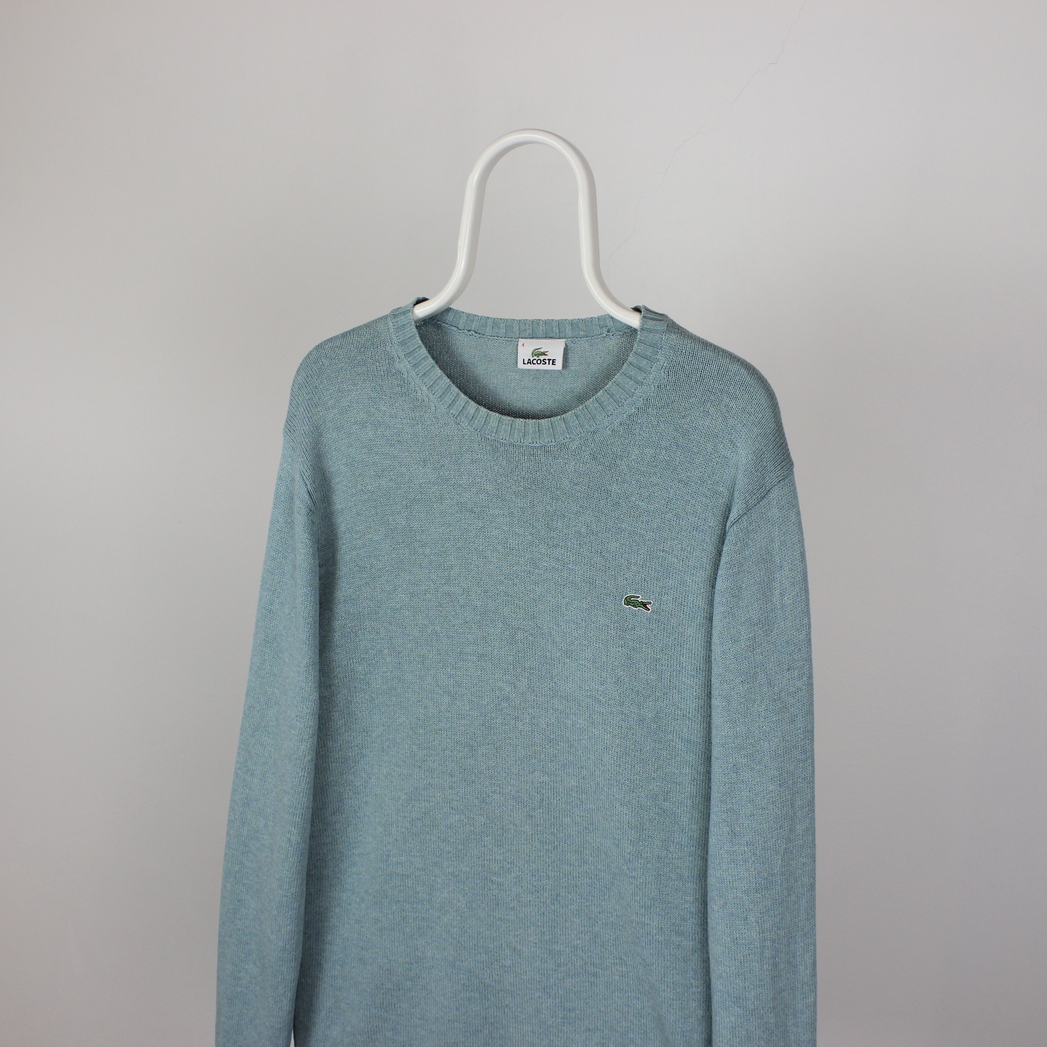 Lacoste Lacoste sweater men cotton wool blue green L 4 Size US L / EU 52-54 / 3 - 3 Thumbnail