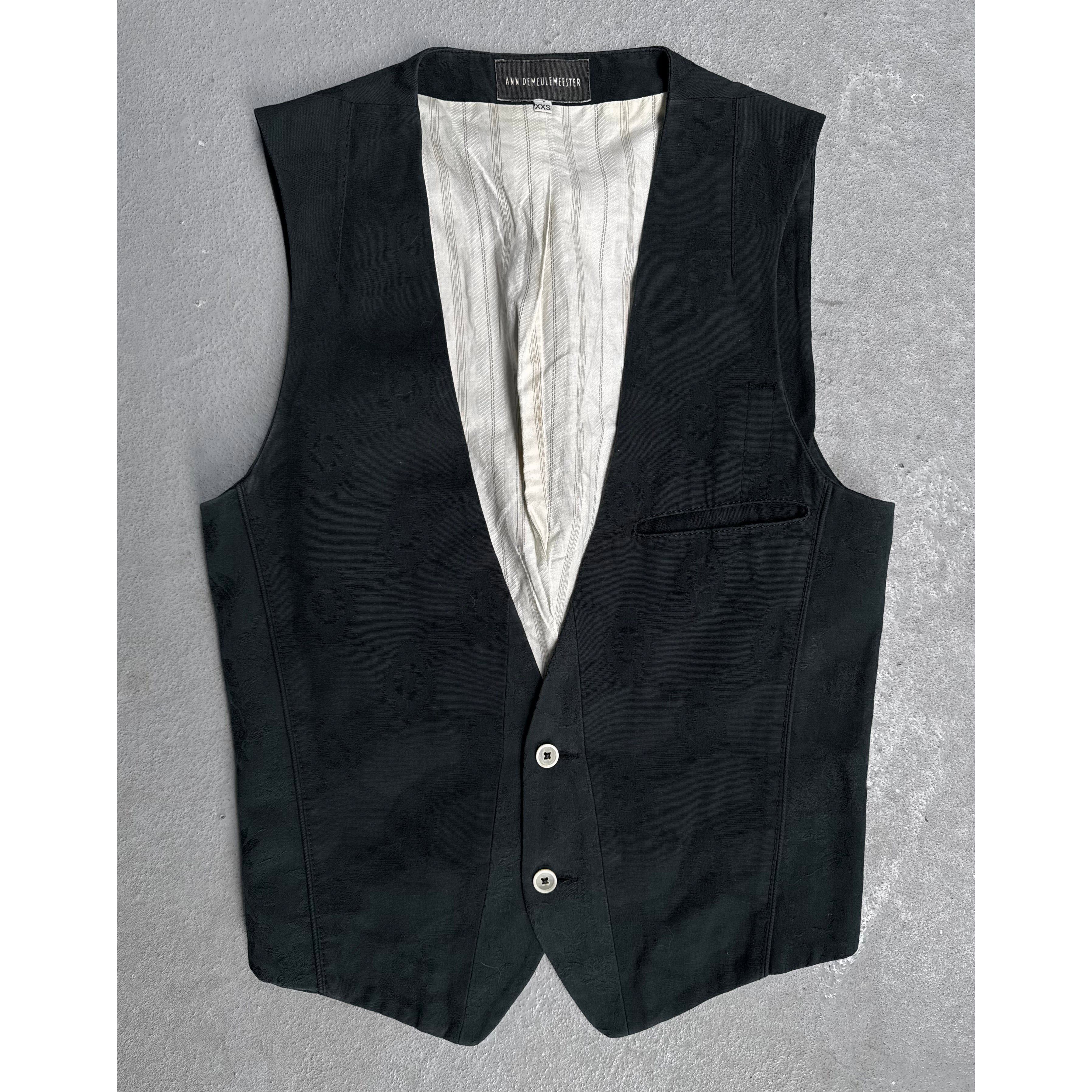 Ann Demeulemeester Ann Demeulemeester SS12 Jacquard Two-Button Vest Size 34S - 1 Thumbnail