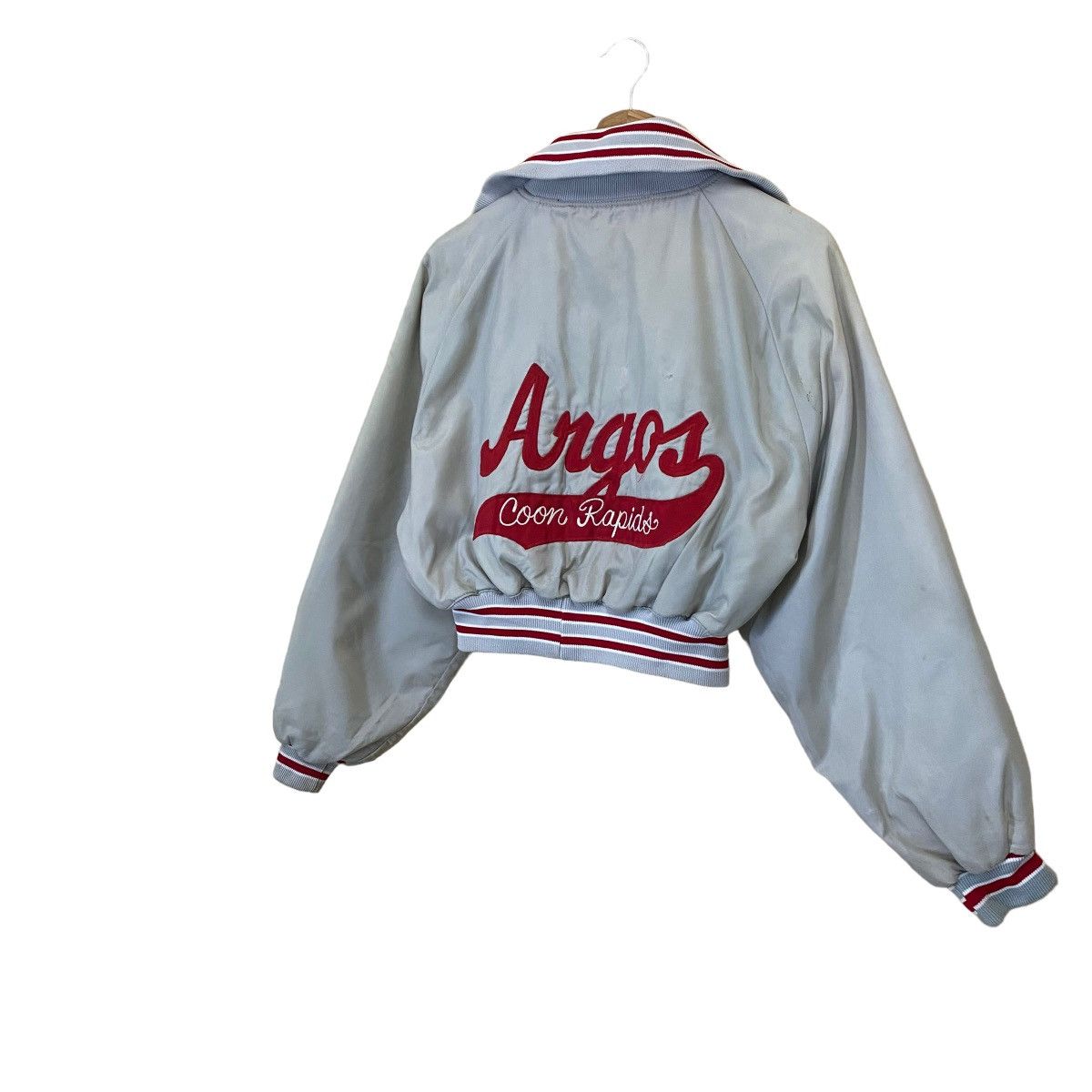 Japanese Brand Vintage 90s American Rag Compagnie Cropped Varsity Jacket Size US M / EU 48-50 / 2 - 3 Thumbnail