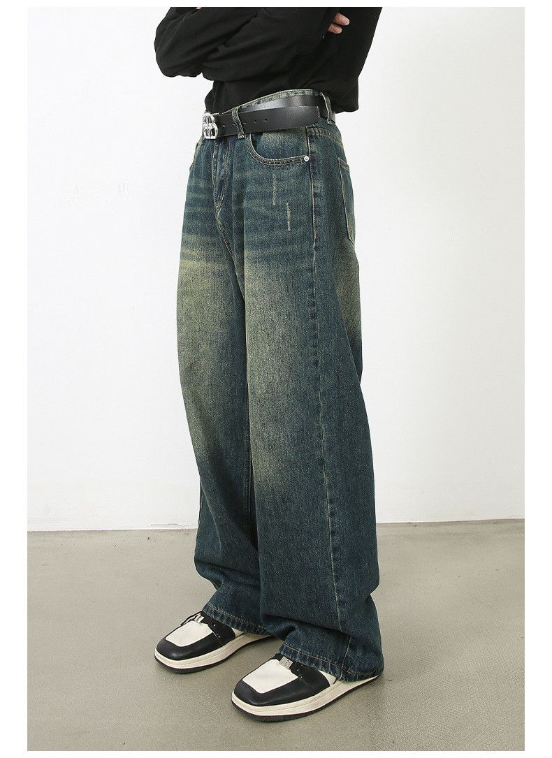 Vintage Men's washed loose vintage distressed jeans Size US 32 / EU 48 - 4 Thumbnail