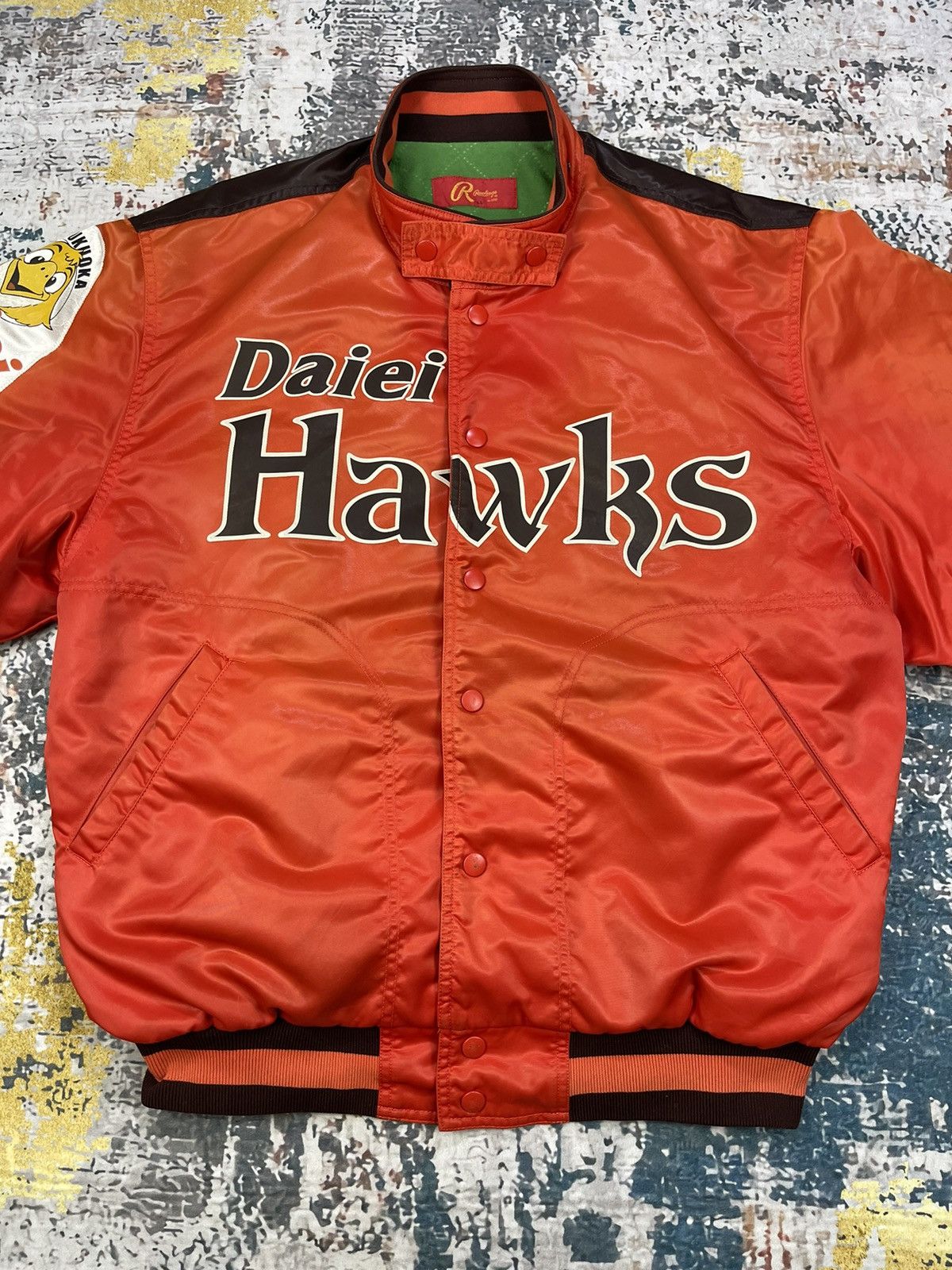 Asics Vintage 90s Asics Back Big Icon Stadium Jacket Size US L / EU 52-54 / 3 - 4 Thumbnail