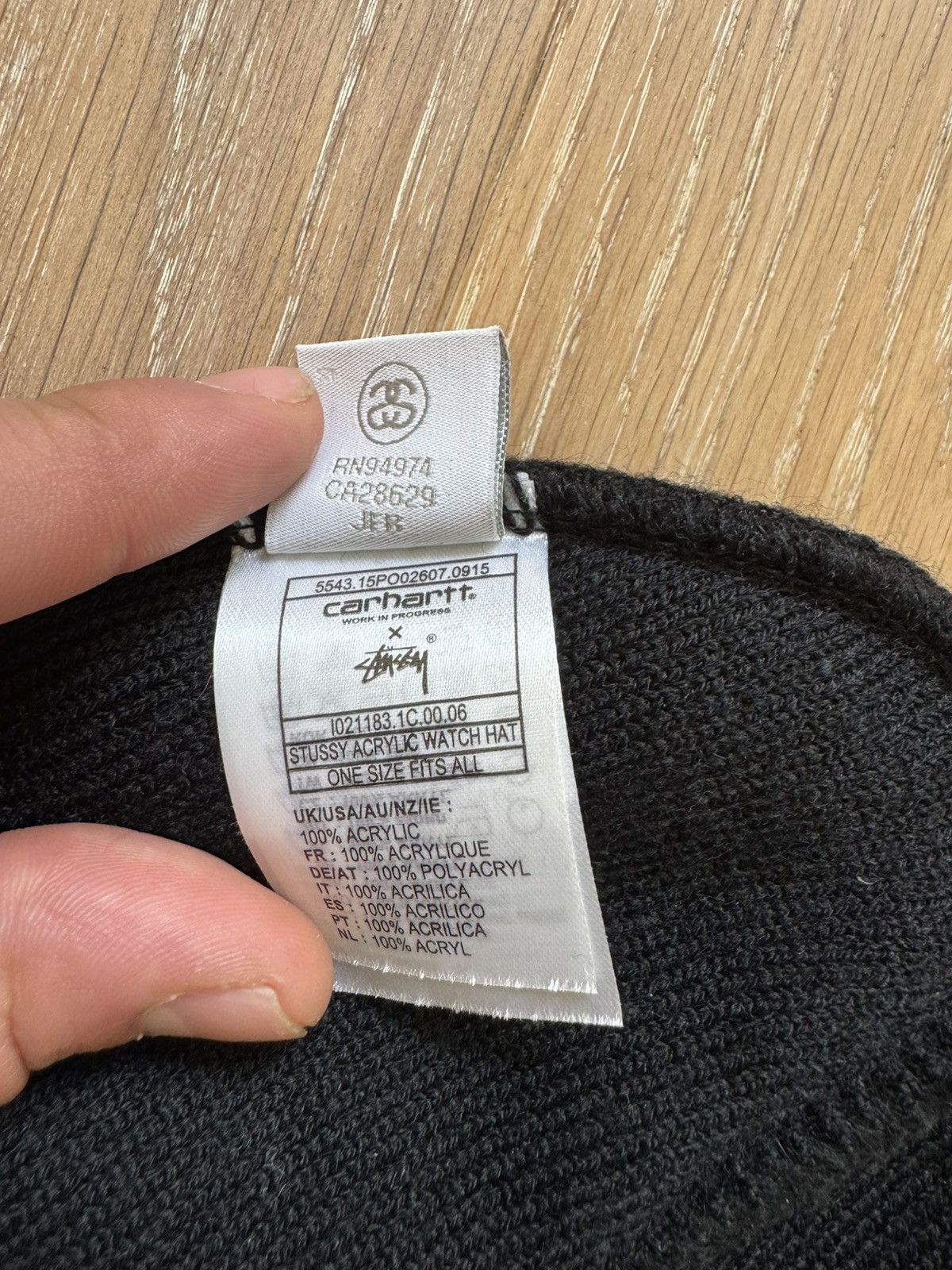 Carhartt × Stussy Stussy x Carhartt WIP Acrylic Watch Hat Size ONE SIZE - 8 Thumbnail