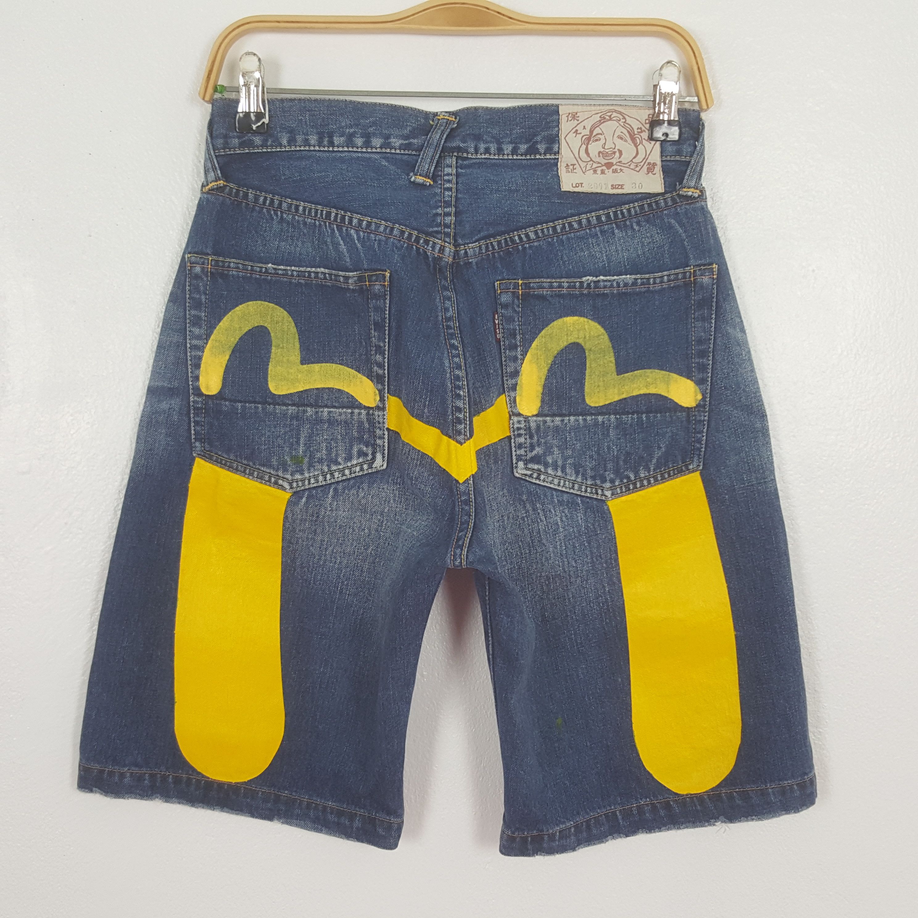 Evisu Vintage Evisu Japan Custom Daicock Short Denim Jeans Size US 27 - 1 Thumbnail