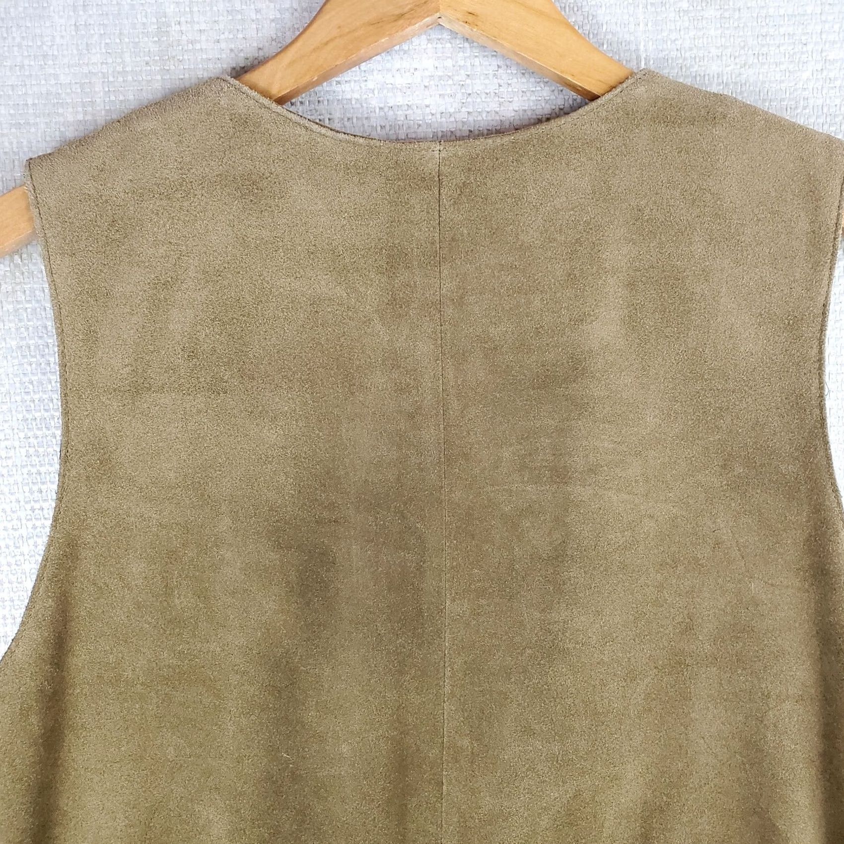 Arrow VINTAGE B. Free Men's Vest Suede Leather Utility Hunting Full Zip USA Made Brown XS/MD? Size US M / EU 48-50 / 2 - 7 Thumbnail