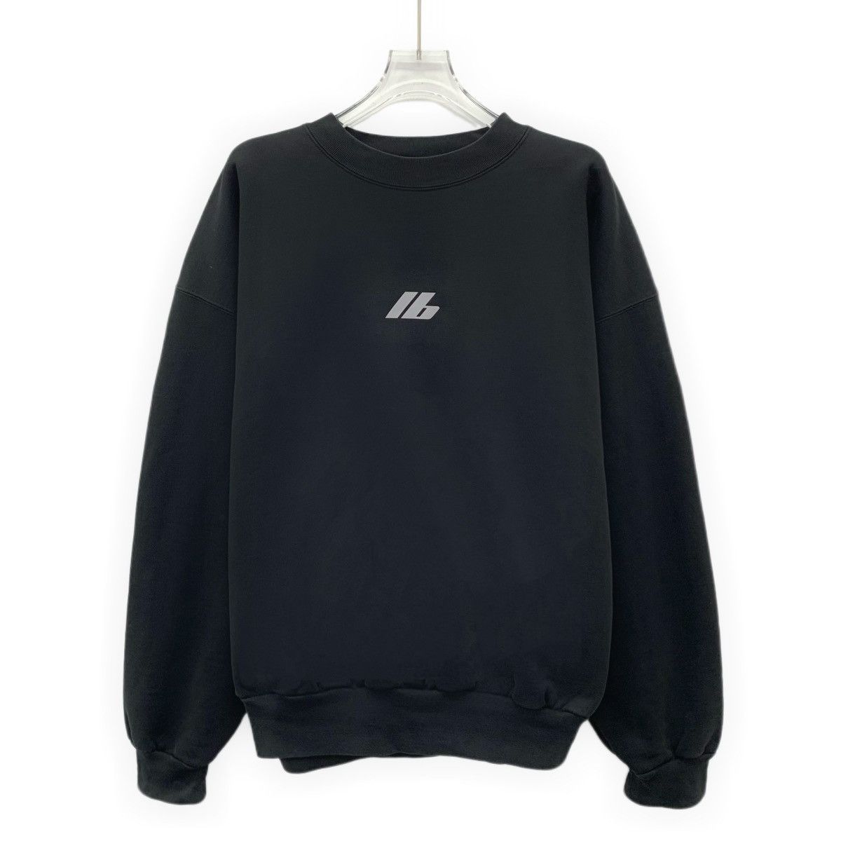 Balenciaga Balenciaga 24 Style Black Logo Printed Sweatshirt K26WX Size US S / EU 44-46 / 1 - 1 Thumbnail