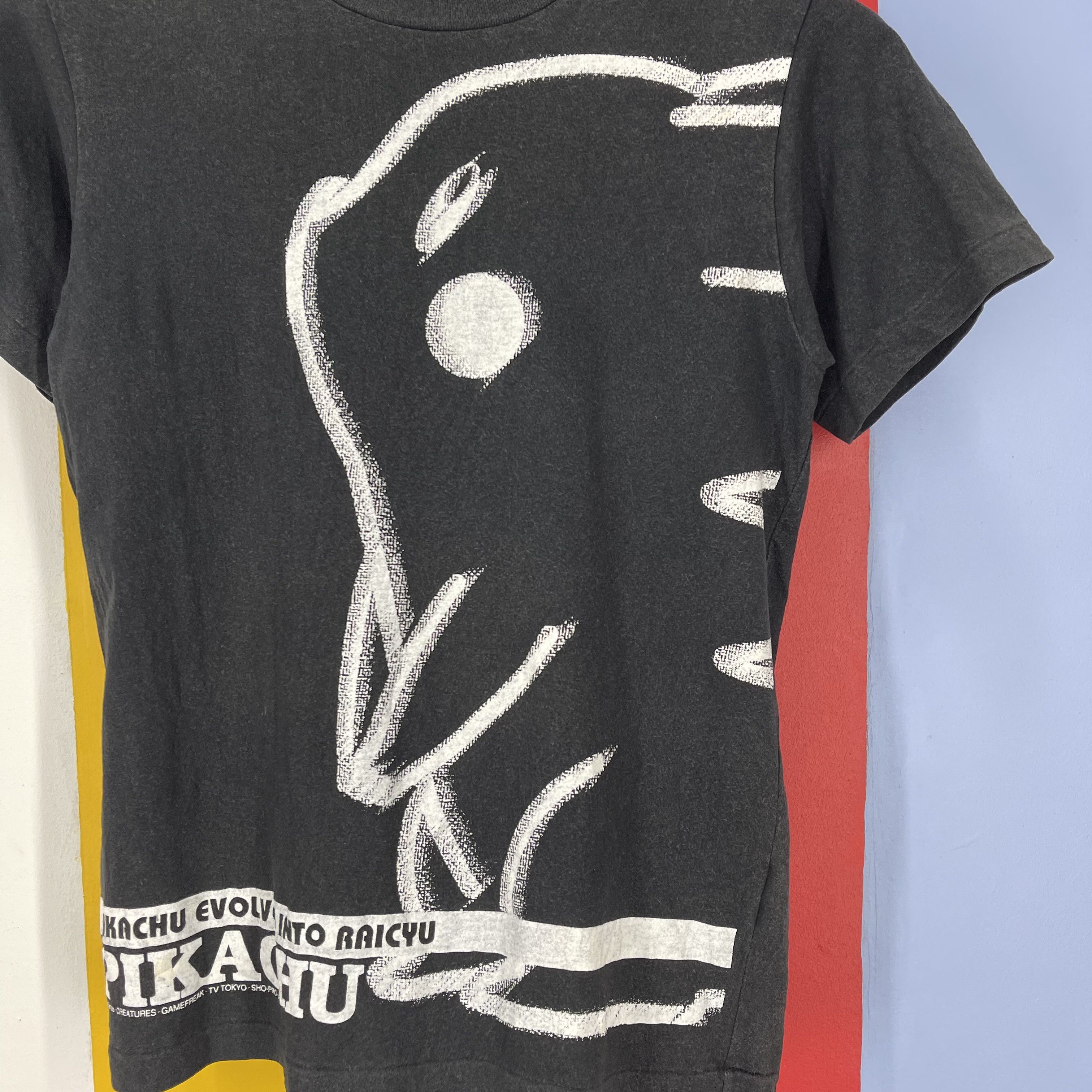 Pokemon 90s Vintage PIKACHU EVOLVE Made In Japan T Shirt #1726/06 Size US XS / EU 42 / 0 - 2 Thumbnail