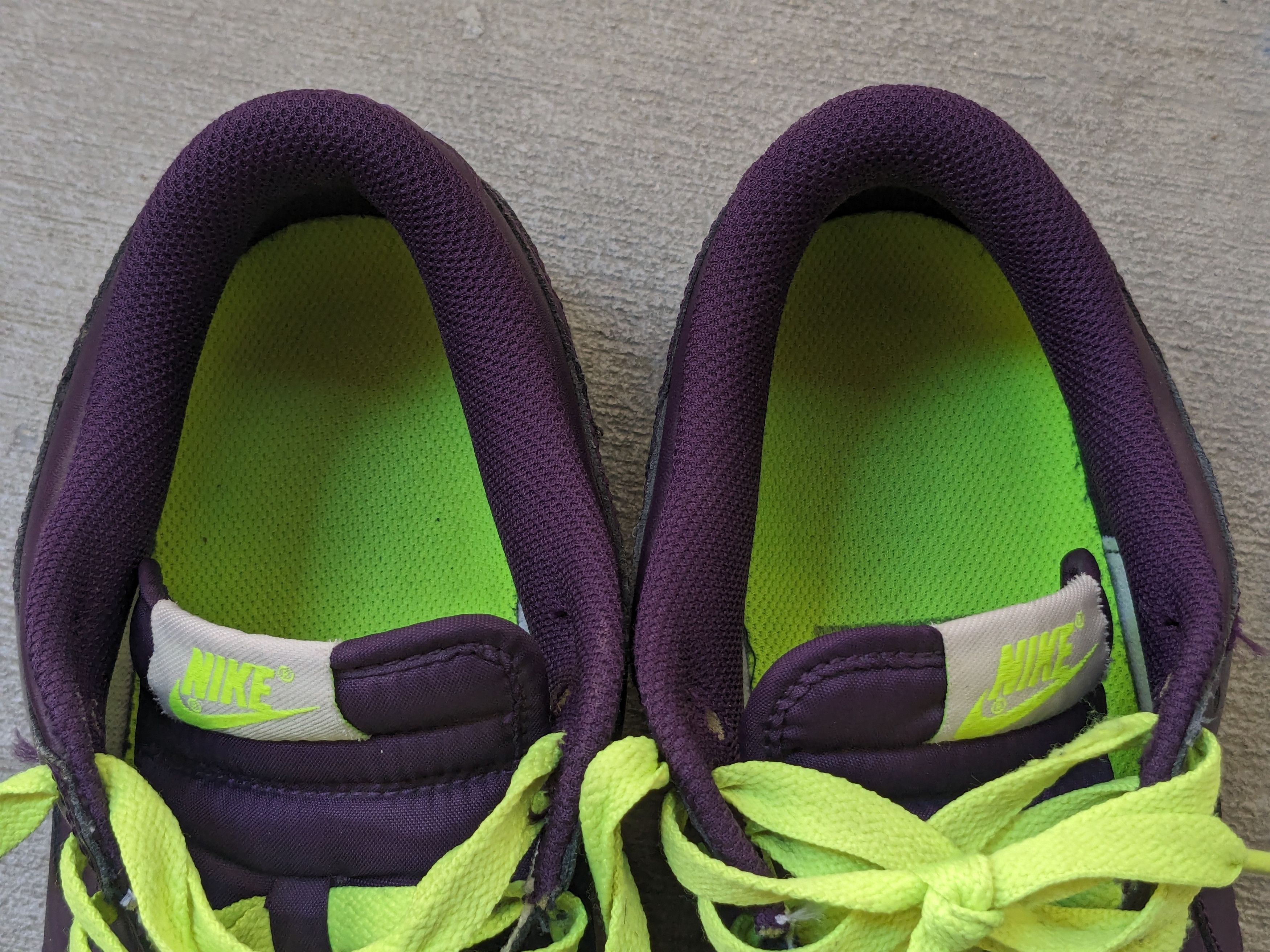 Nike Nike Dunk Low CL Joker Purple Leather Neon Green 318020-551 Size US 9.5 / EU 42-43 - 9 Thumbnail