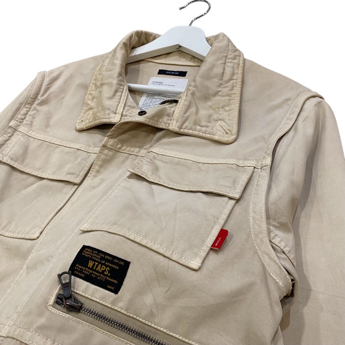Wtaps 🔥VINTAGES WTAPS M-65 SPEC 201-205 FIELD SATIN JACKET ARMY Size US S / EU 44-46 / 1 - 6 Thumbnail