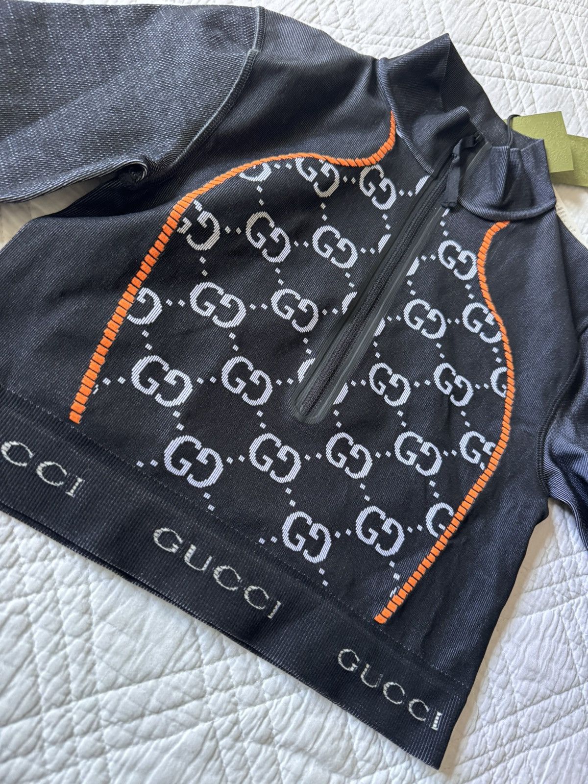 Crop Top Gucci Jersey Jacquard