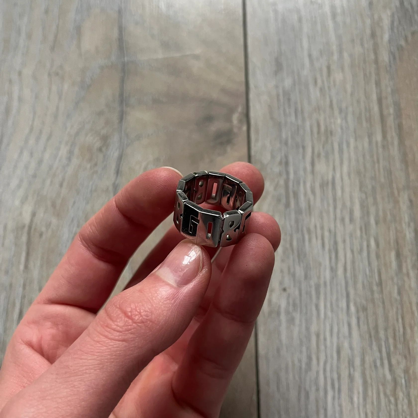 Dolce & Gabbana Dolce & Gabbana Overlap DJ0538 Ring Size ONE SIZE - 3 Thumbnail