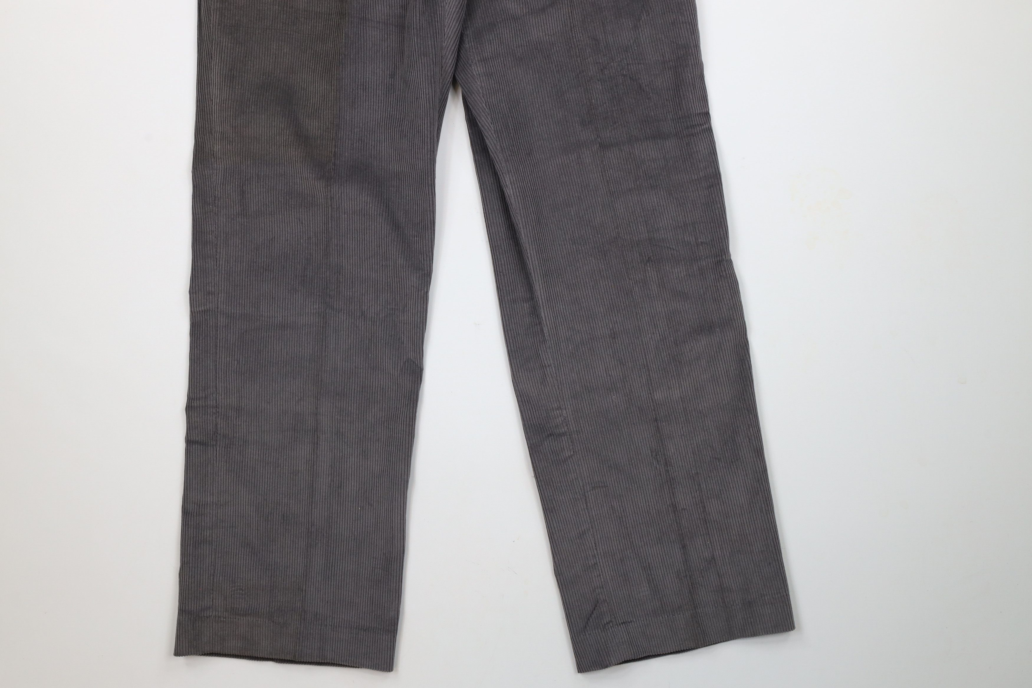 Vintage Deadstock Vintage 90s Streetwear Corduroy Chino Pants Gray Size US 30 / EU 46 - 4 Thumbnail