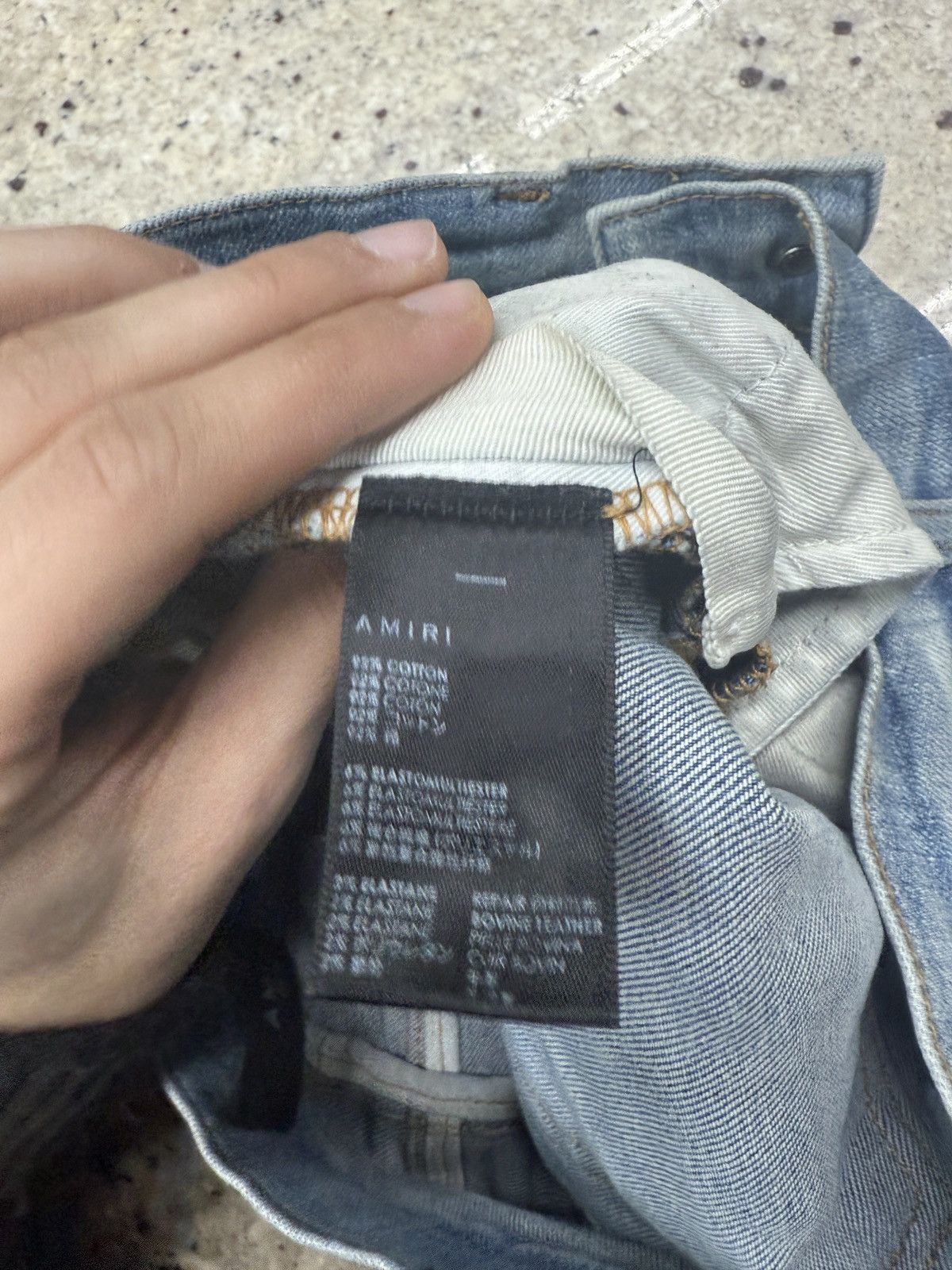 Amiri Amiri Blue Denim Cheetah MX1s Size US 30 / EU 46 - 9 Thumbnail