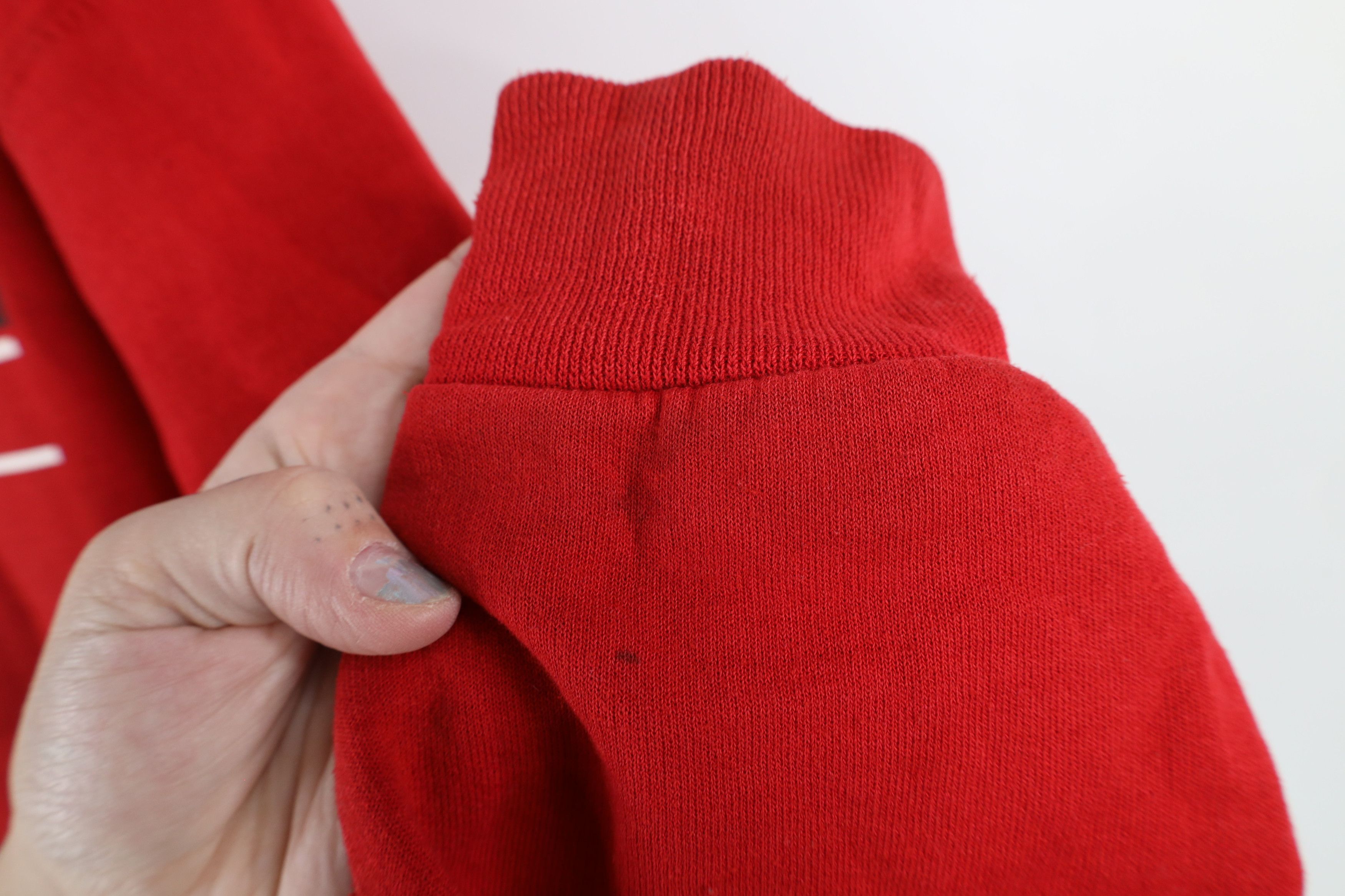 Vintage Vintage Spell Out North Carolina State University Hoodie Red Size US XL / EU 56 / 4 - 8 Thumbnail