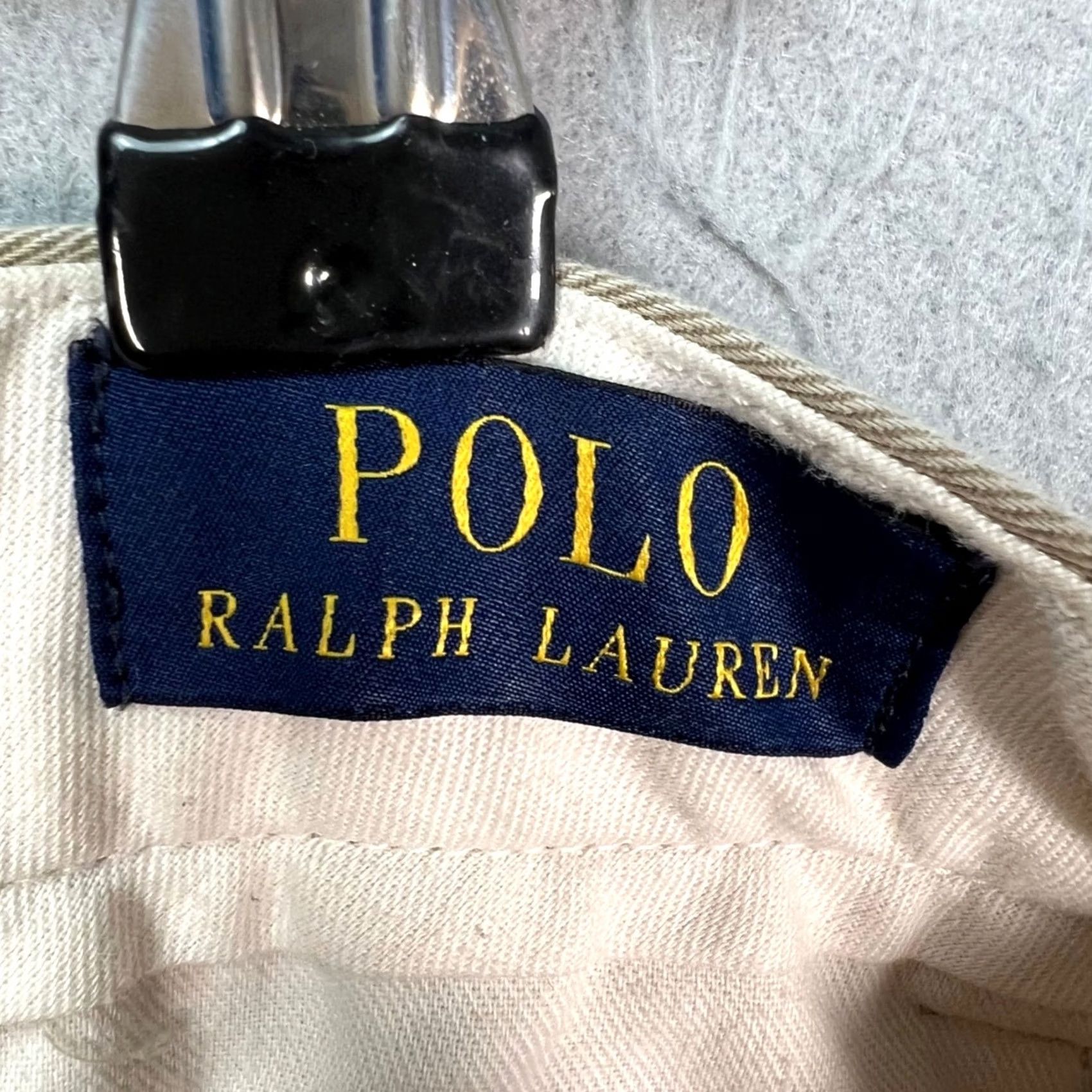Polo Ralph Lauren Polo Ralph Lauren Mens Chino Pants 32x28 Classic Fit Khaki 100% Cotton Beige Straight Front Pockets Slit Pocket Size US XS / EU 42 / 0 - 3 Thumbnail
