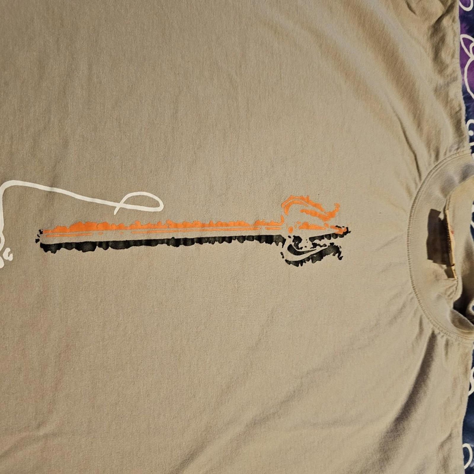 Designer Men's Tan and Orange Karma T-shirt Size US XL / EU 56 / 4 - 3 Thumbnail