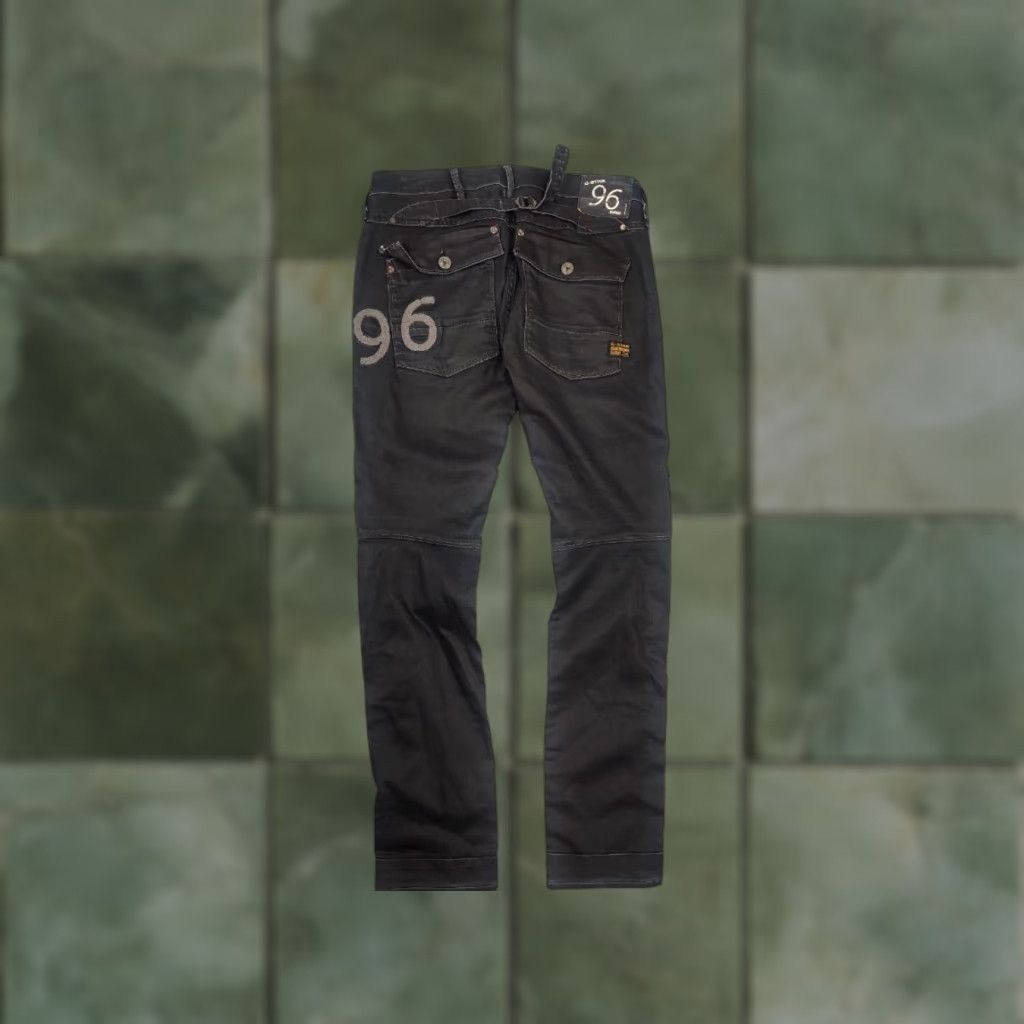 G-Star VINTAGE G-Star RAW 5620 Elwood Waxed Denim Jeans LGB Y2K Style opium Jeans Size US 29 - 1 Thumbnail