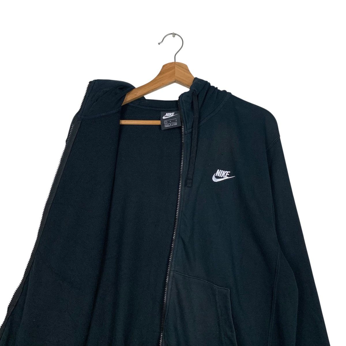 Nike NIKE Embroidery Small Logo Black Zipper Hoodies #1963-C85 Size US L / EU 52-54 / 3 - 12 Thumbnail