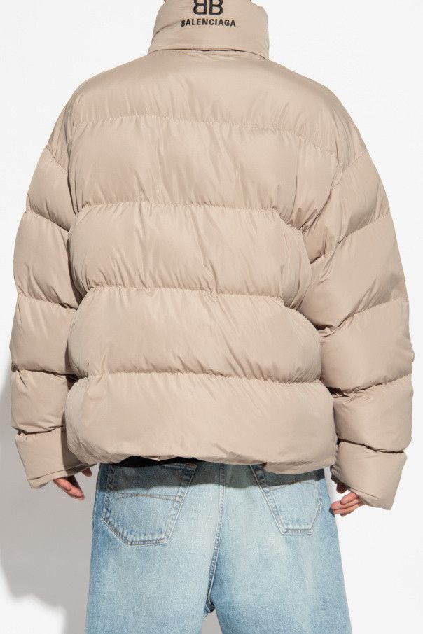 Balenciaga o1mt1gz0924 BB Balenciaga Puffer Jacket in Beige Size US S / EU 44-46 / 1 - 4 Thumbnail